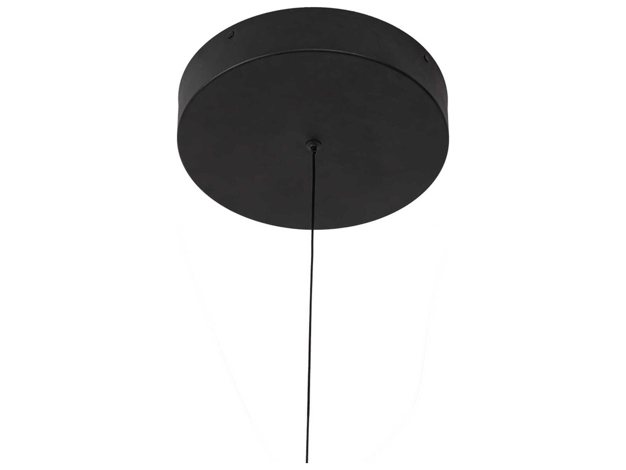 Kuzco Lighting Thread Black Linear Island Pendant