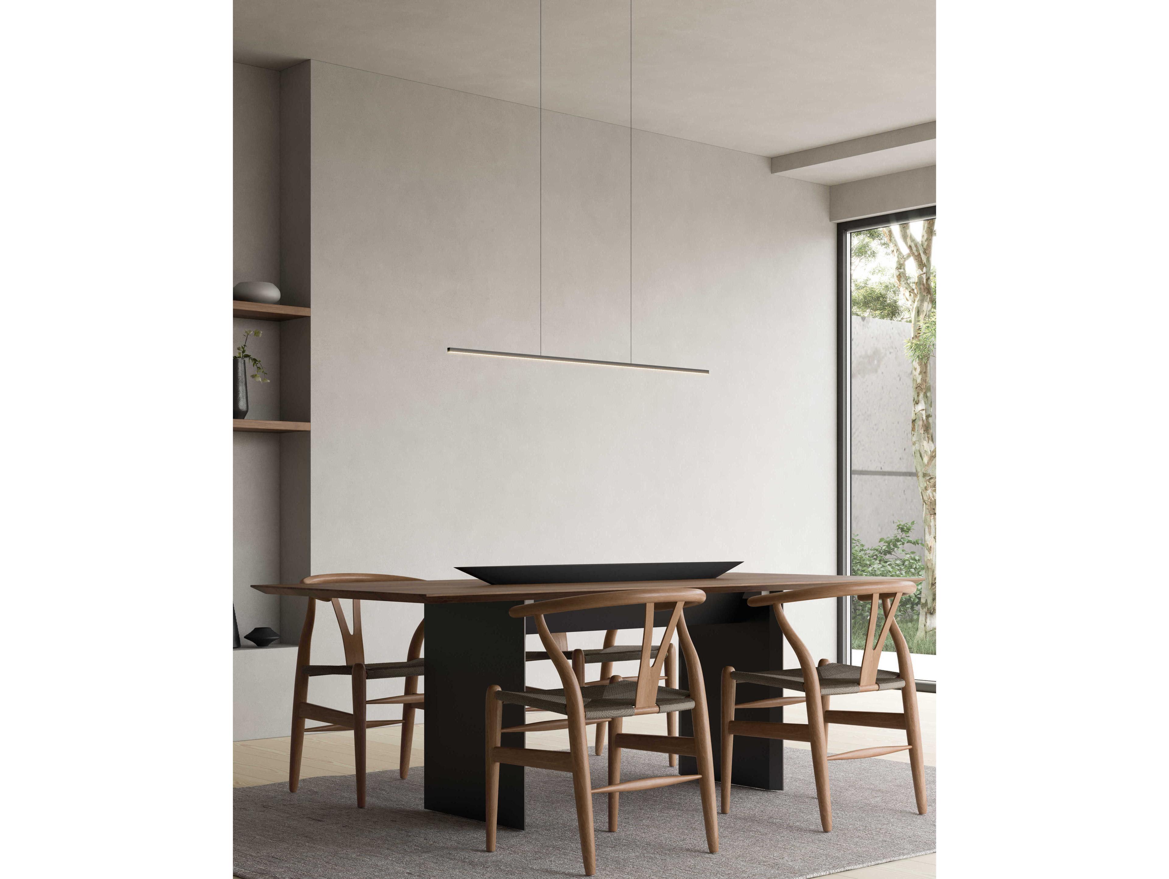 Kuzco Lighting Vega Minor Black Linear Island Pendant