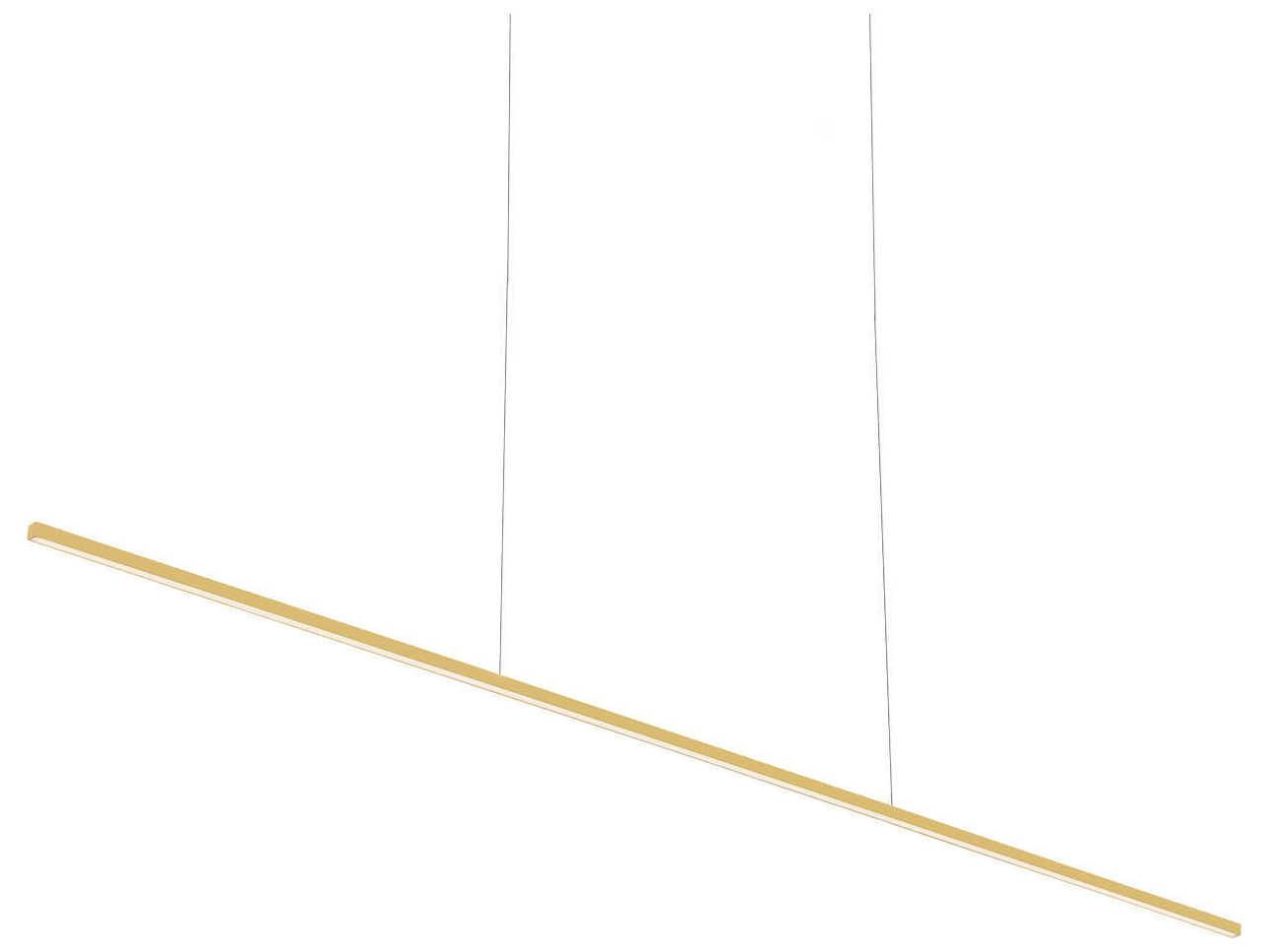 Kuzco Lighting Vega Minor Brushed Gold Linear Island Pendant