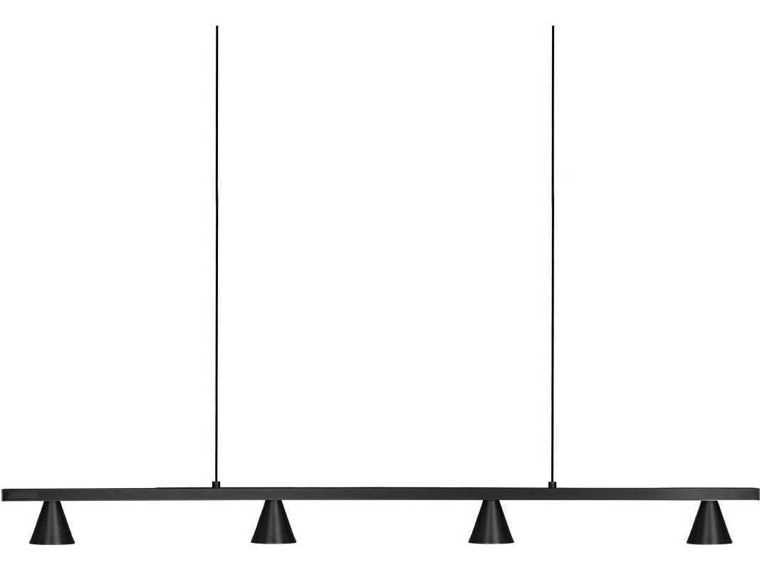Kuzco Lighting Dune Black Linear Island Pendant