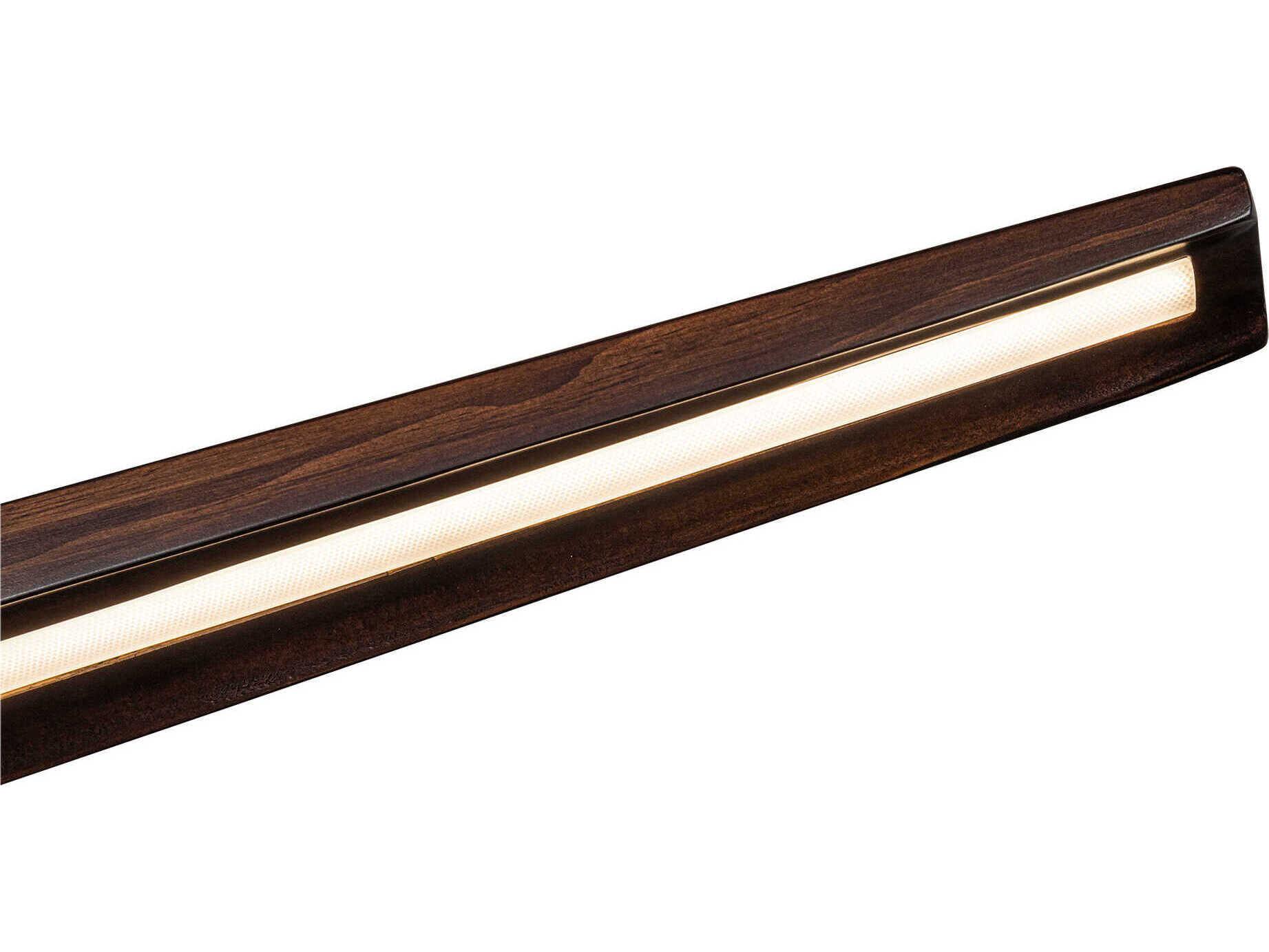 Kuzco Lighting Dakota Walnut Wood Linear Island Pendant