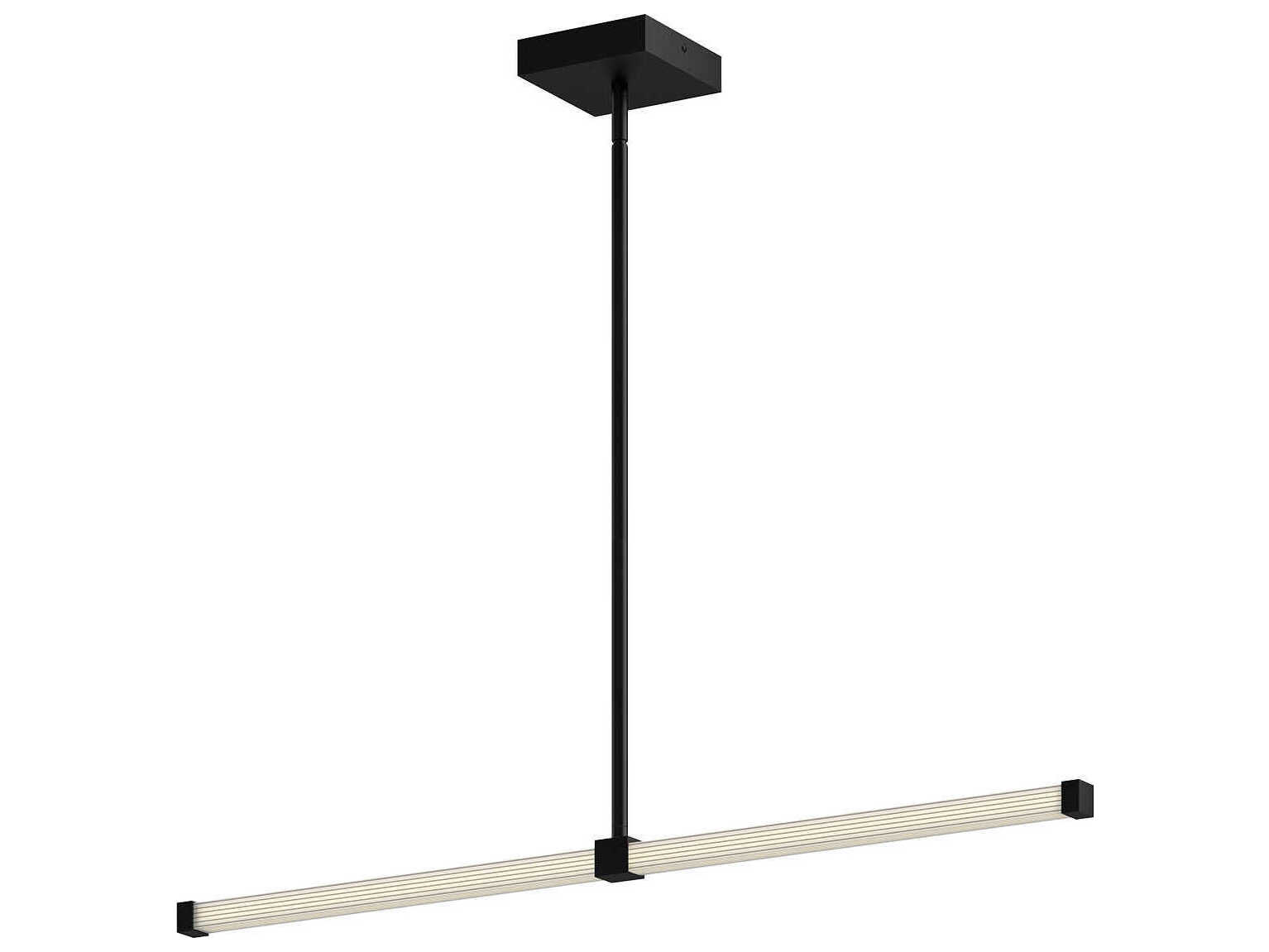 Kuzco Lighting Blade Black Linear Island Pendant