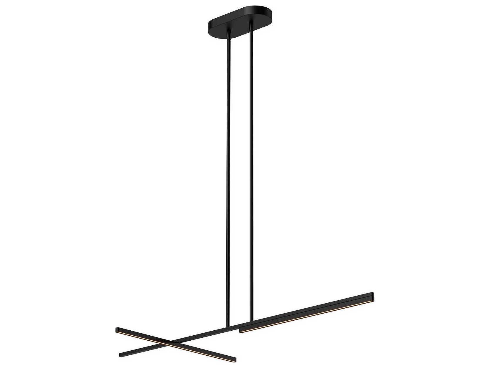 Kuzco Lighting Shift Black Linear Island Pendant