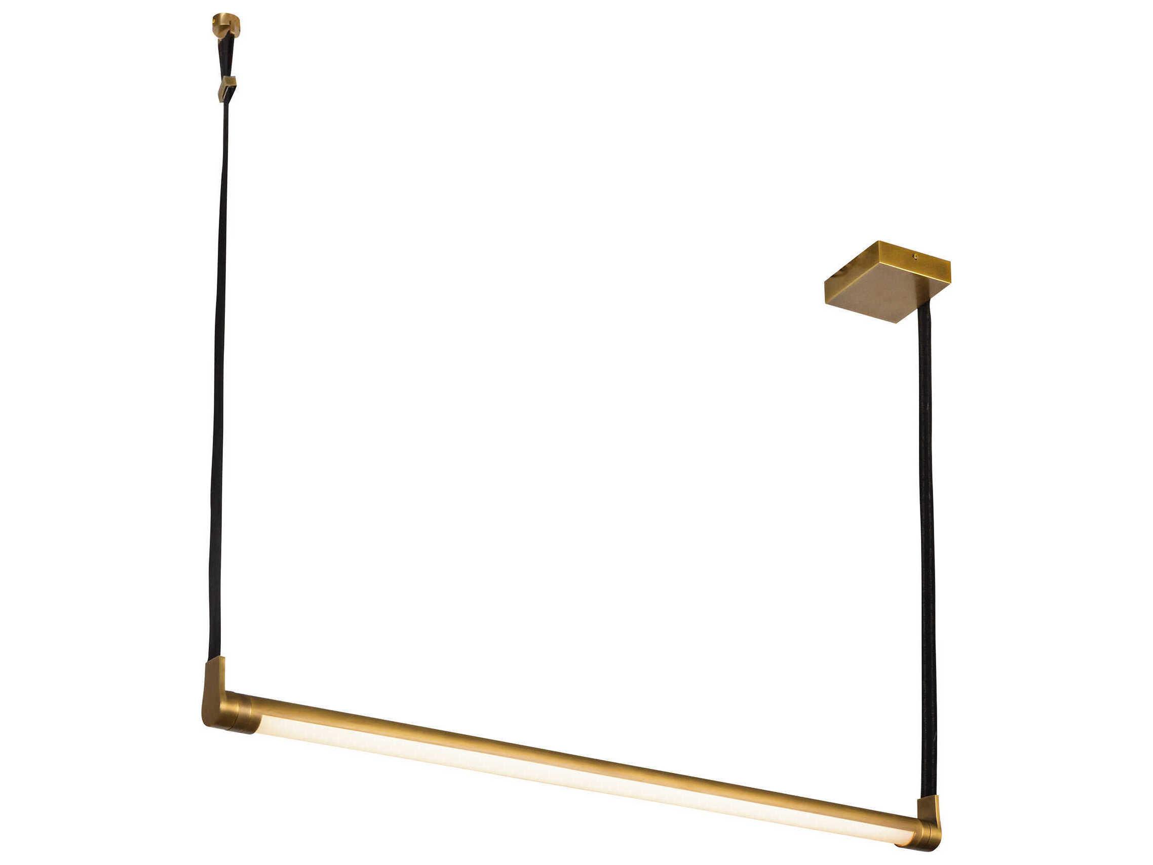 Kuzco Lighting Laurence Vintage Brass Cylinder Mini Pendant