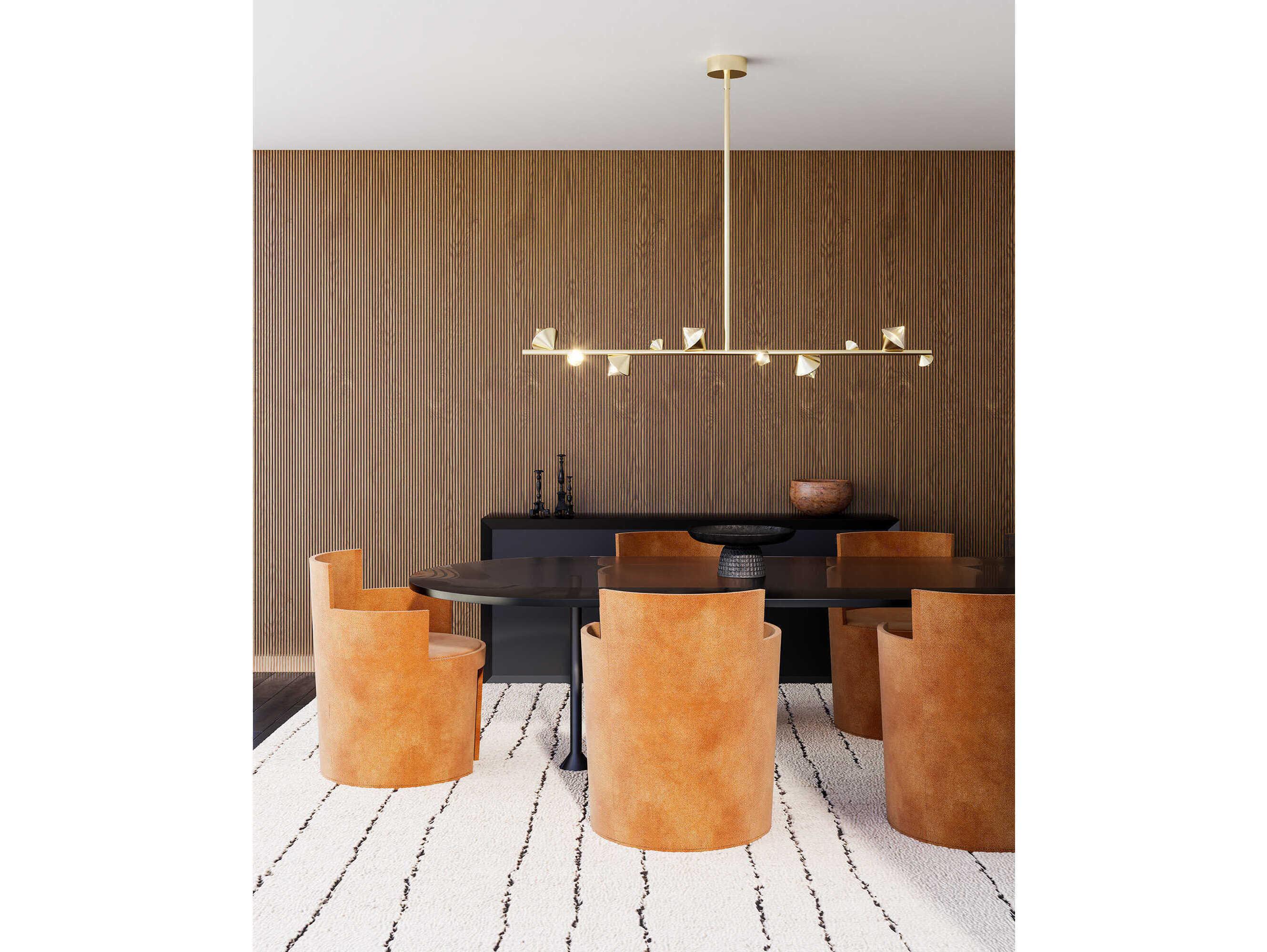 Kuzco Lighting Geode Brushed Gold Island Pendant