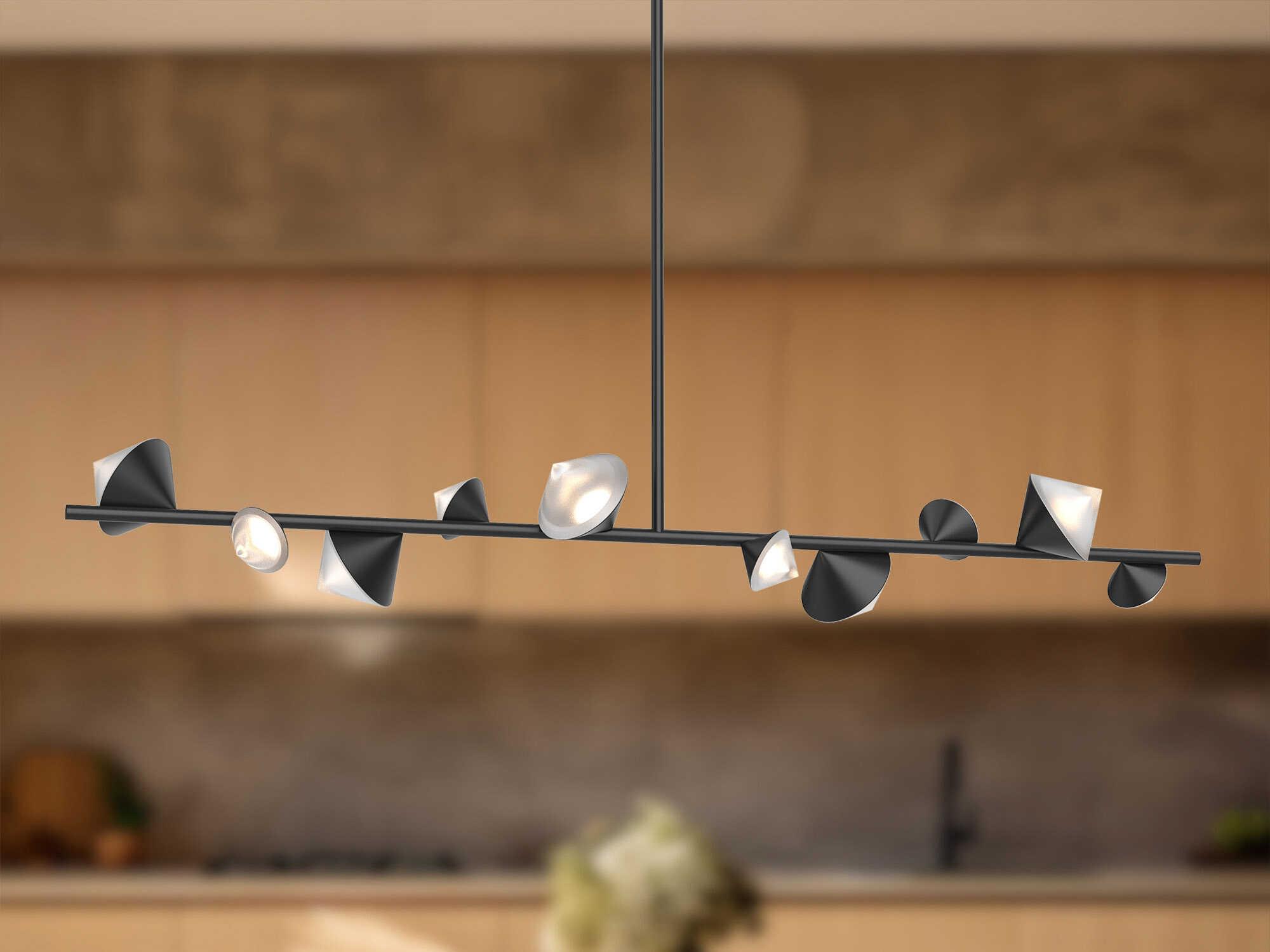 Kuzco Lighting Geode Black Island Pendant