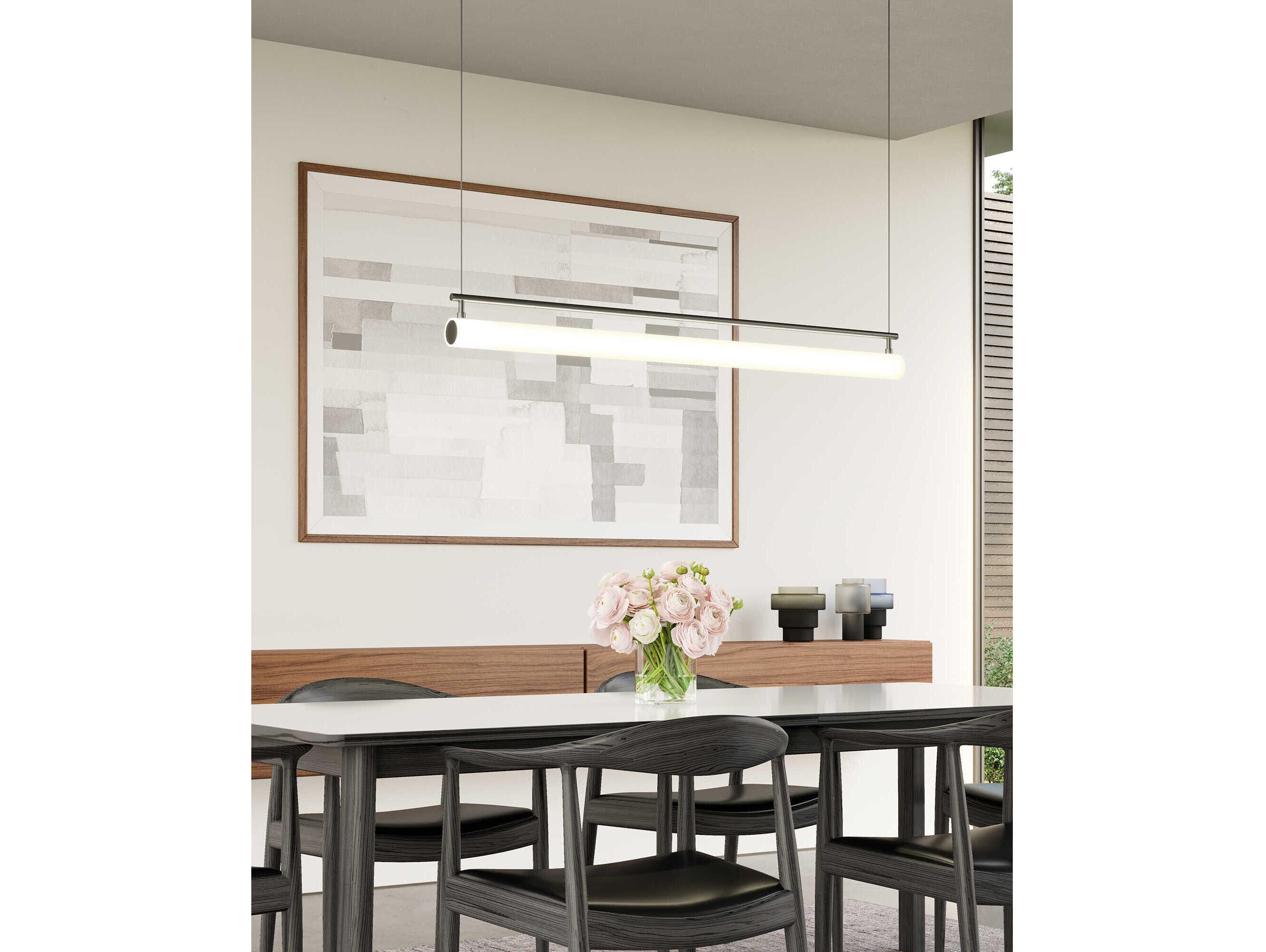Kuzco Lighting Gramercy Black Linear Island Pendant
