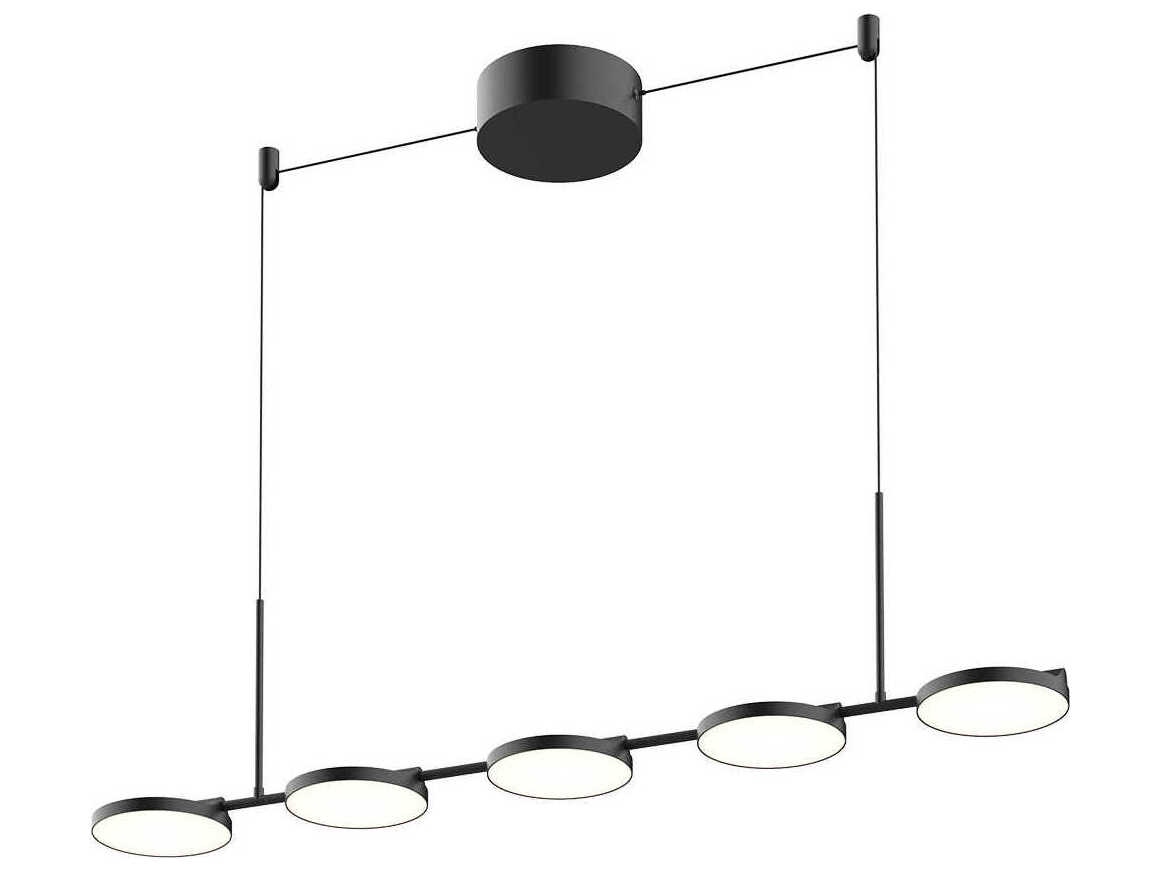 Kuzco Lighting Novel Black Round Island Pendant