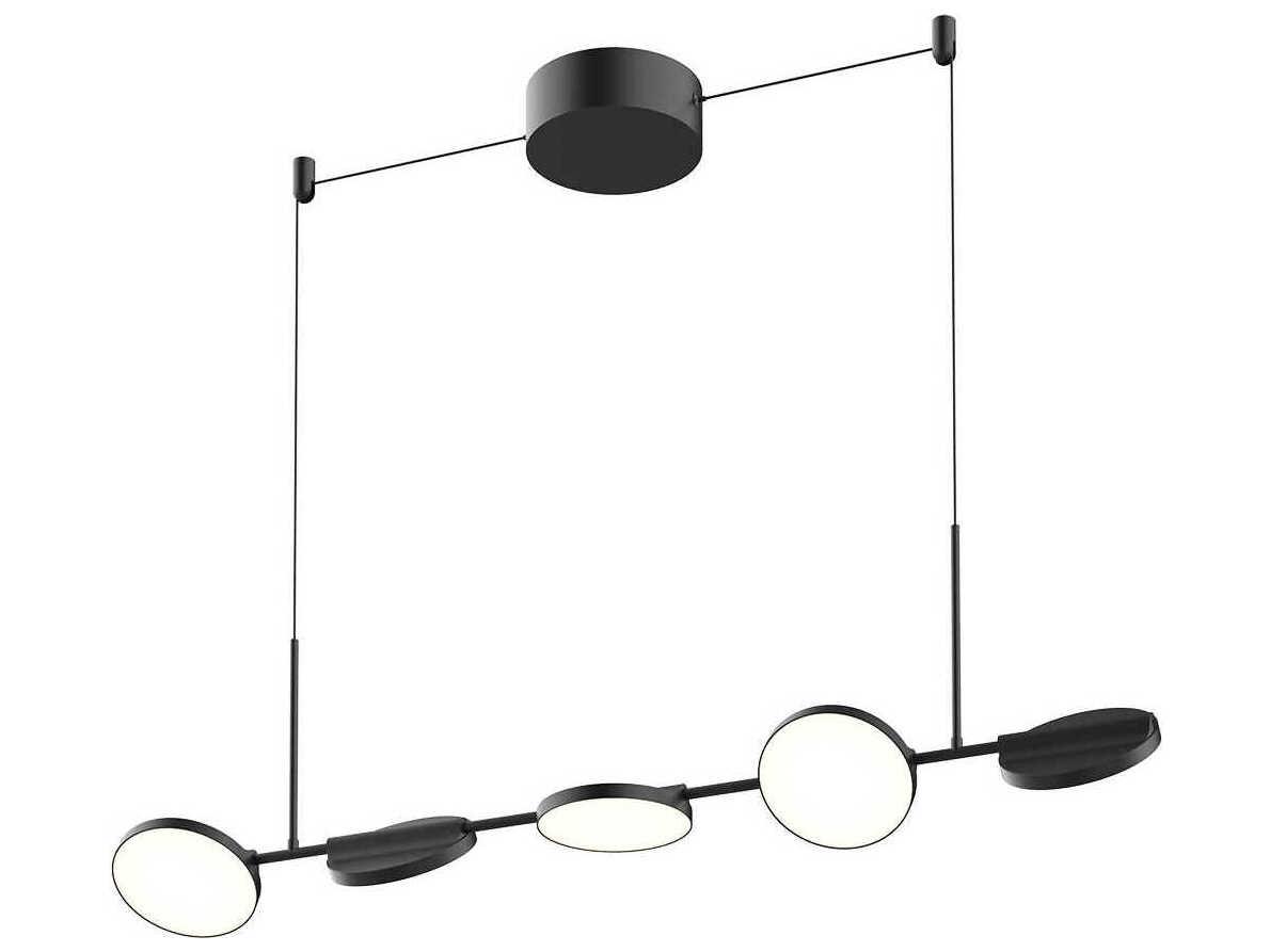 Kuzco Lighting Novel Black Round Island Pendant