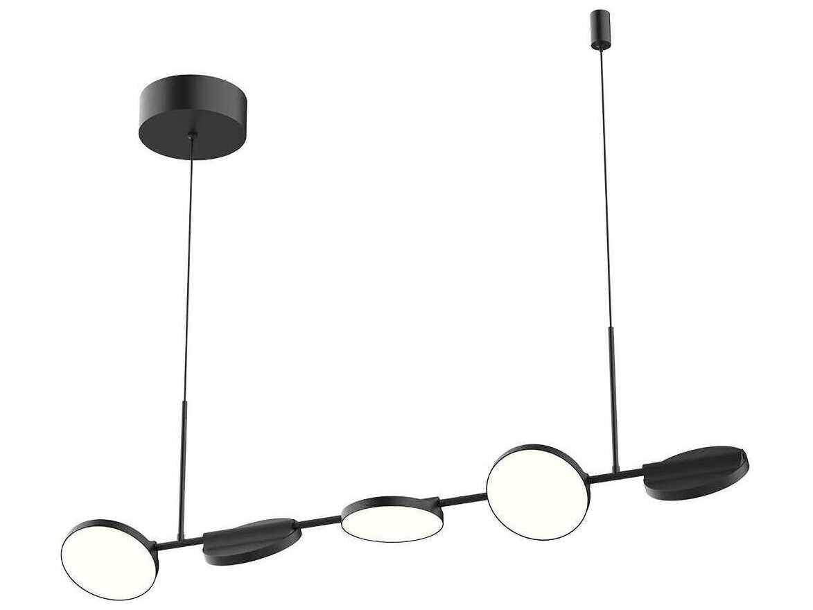 Kuzco Lighting Novel Black Round Island Pendant