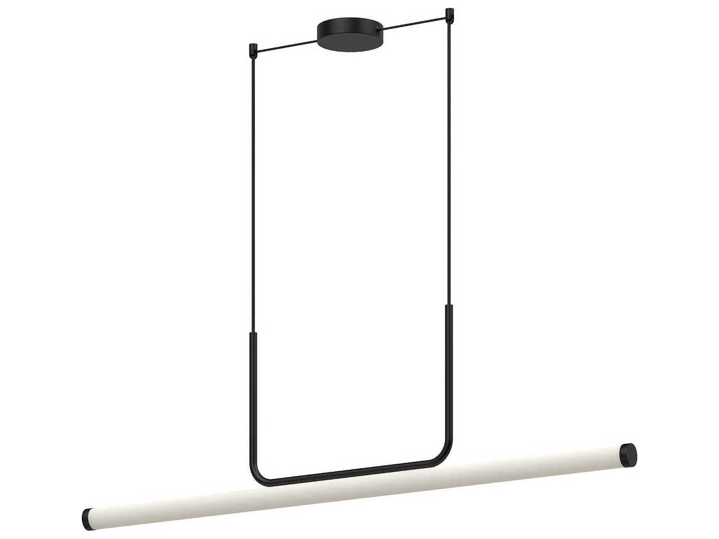 Kuzco Lighting Vesper Black Linear Island Pendant