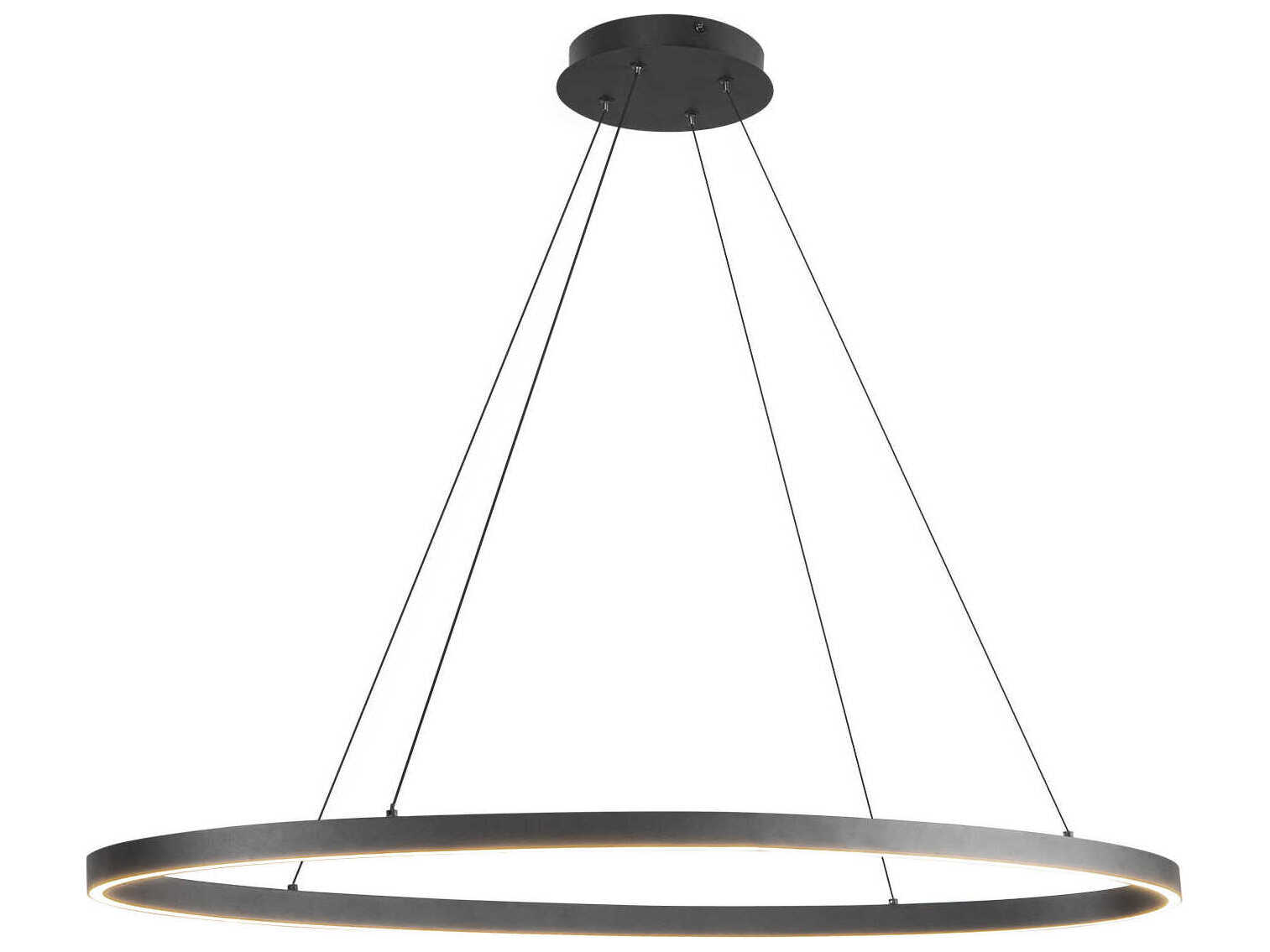 Kuzco Lighting Ovale Black Linear Island Pendant