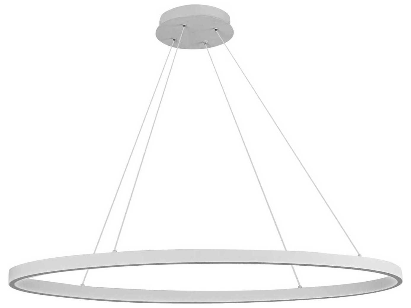 Kuzco Lighting Ovale White Linear Island Pendant