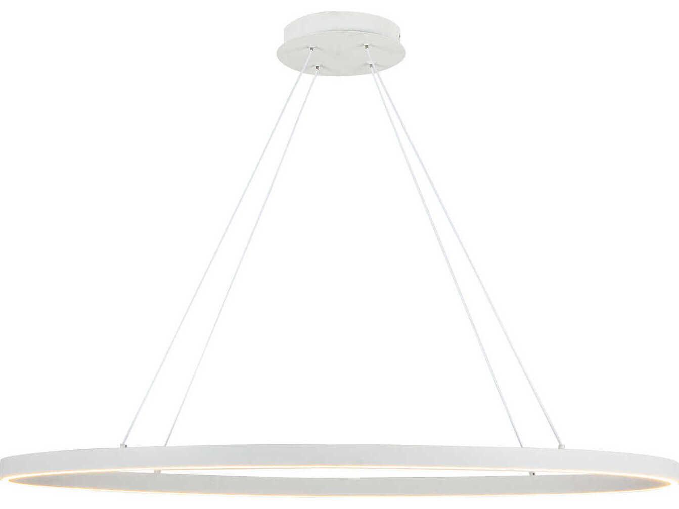 Kuzco Lighting Ovale White Linear Island Pendant