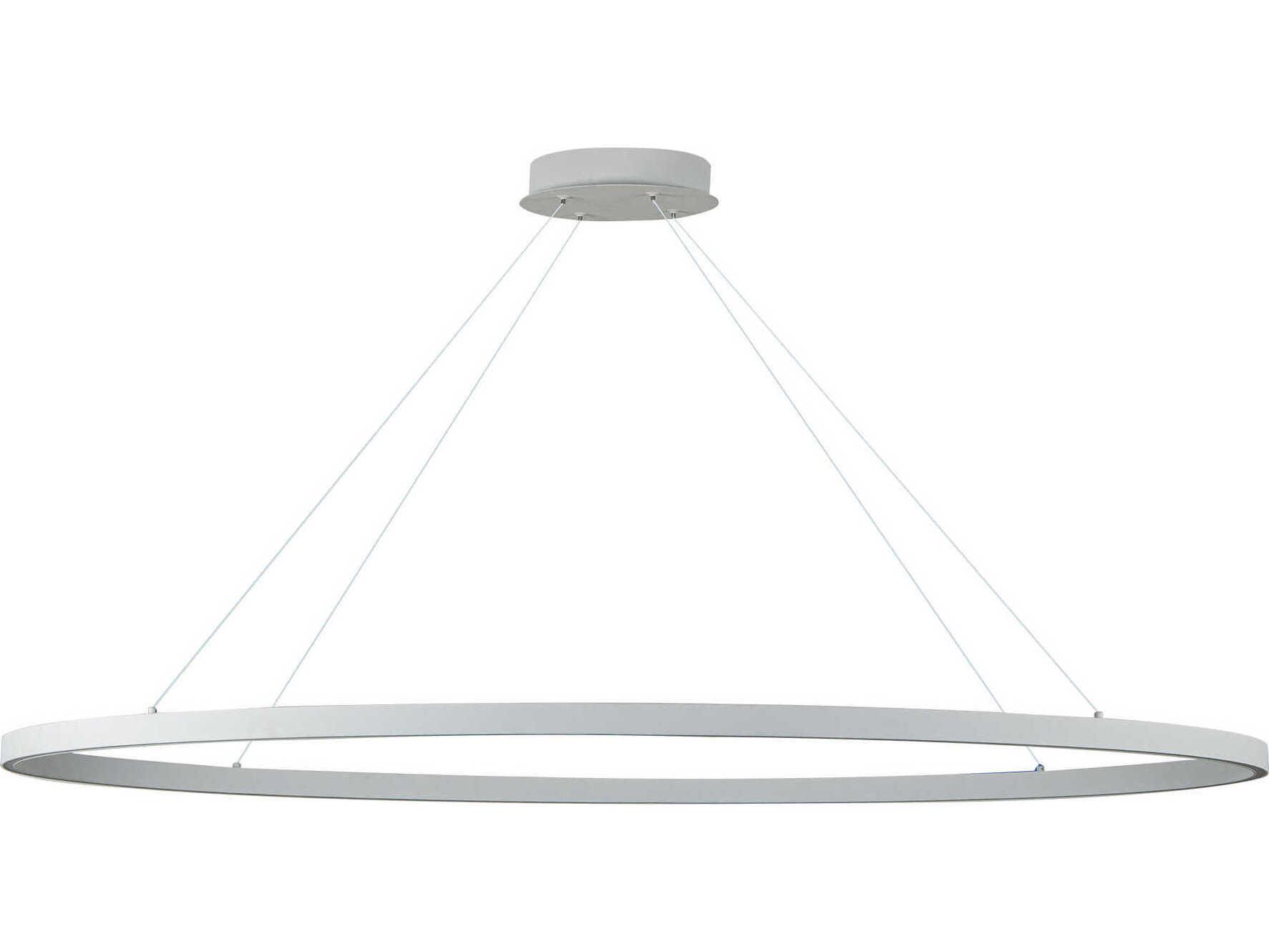 Kuzco Lighting Ovale White Linear Island Pendant