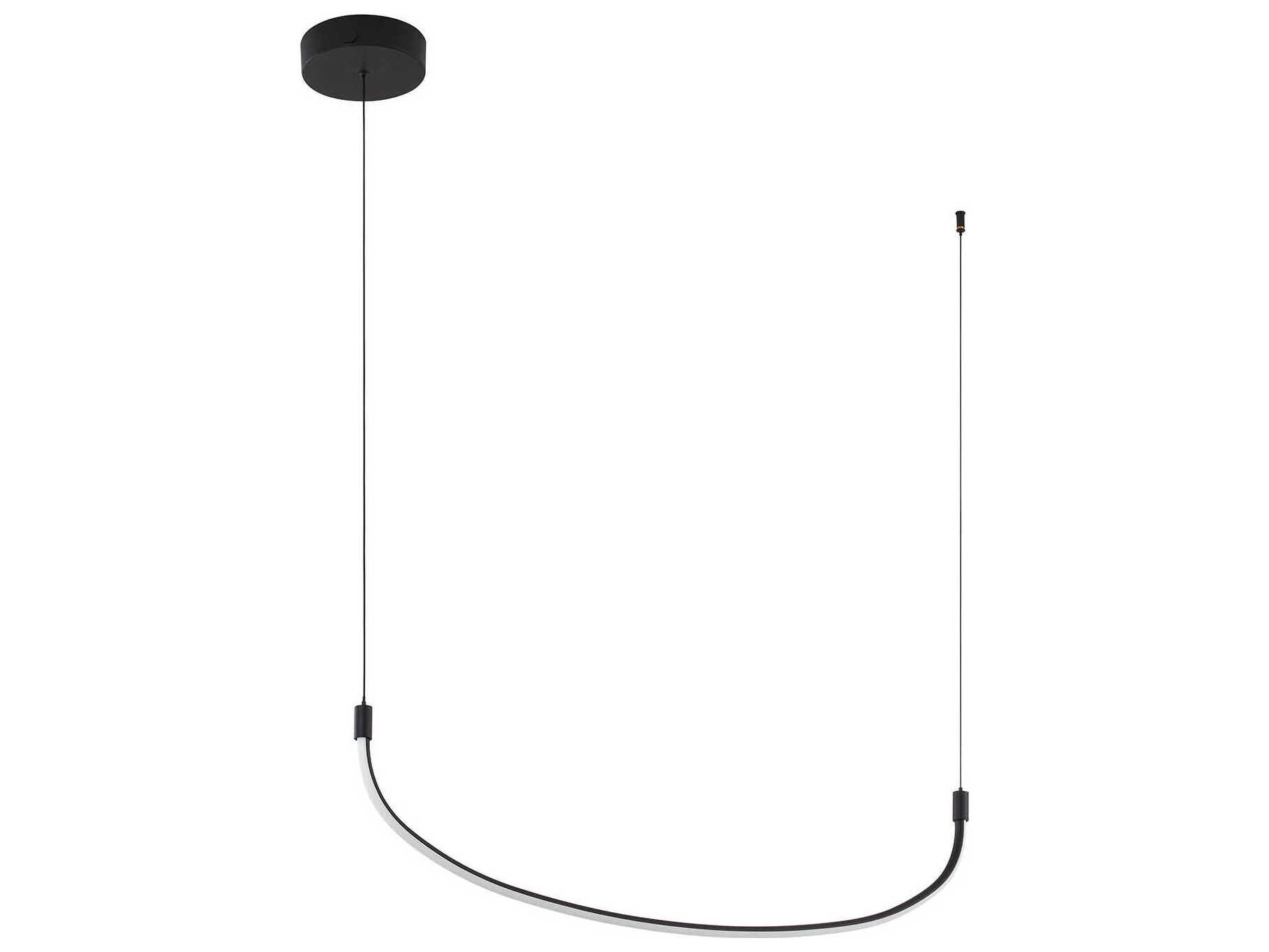Kuzco Lighting Talis Black Linear Island Pendant