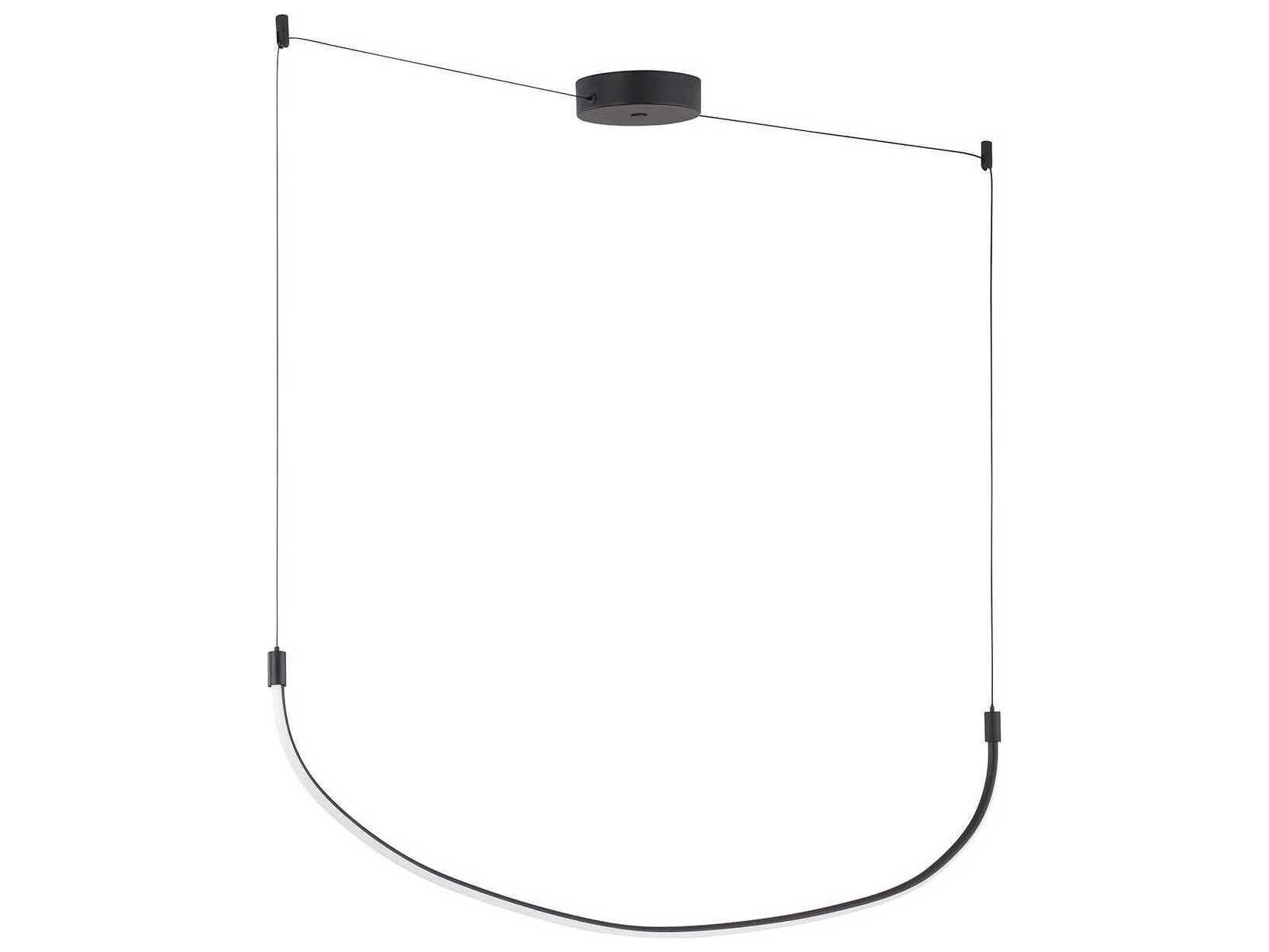 Kuzco Lighting Talis Black Linear Island Pendant
