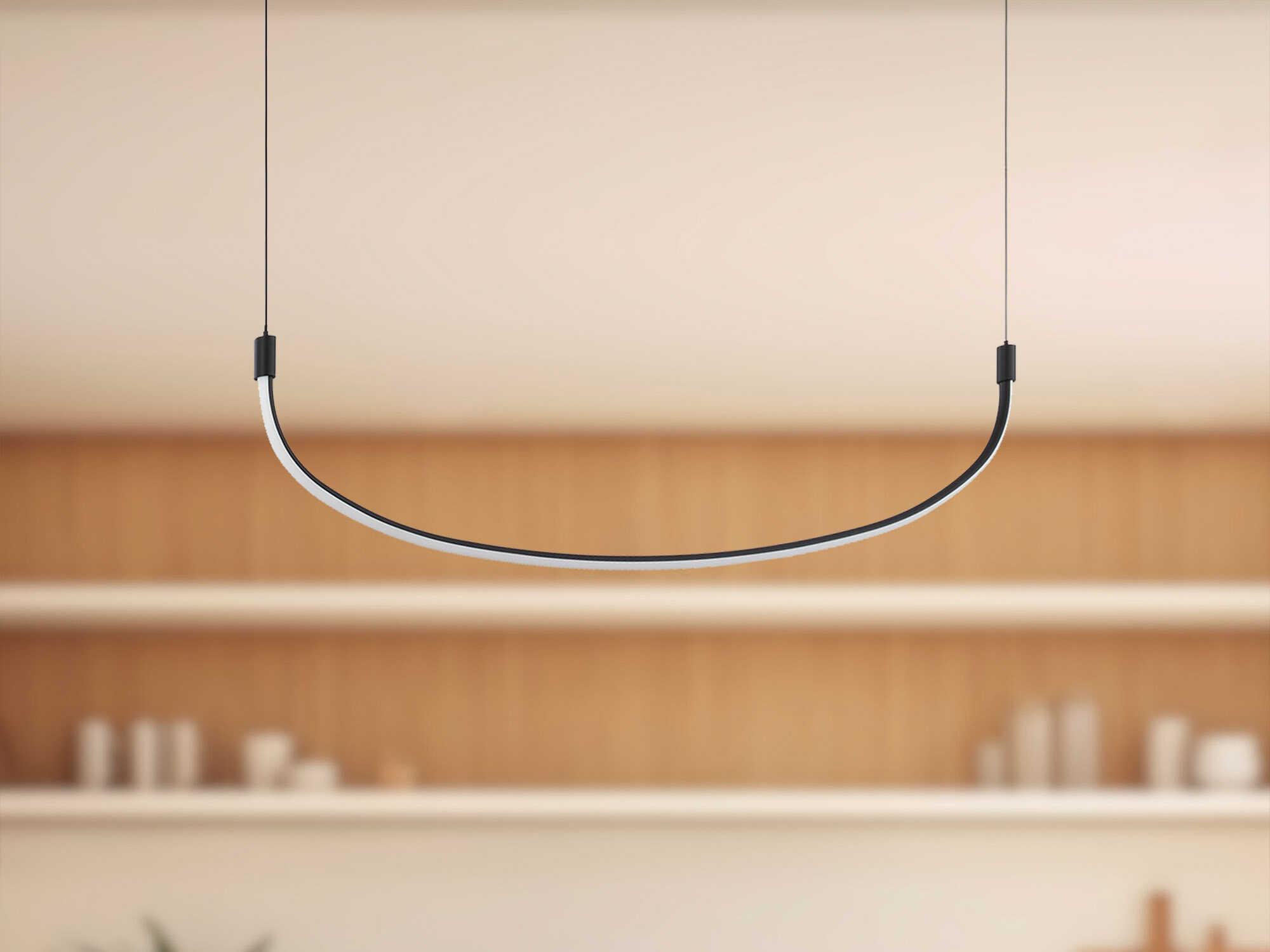Kuzco Lighting Talis Black Linear Island Pendant