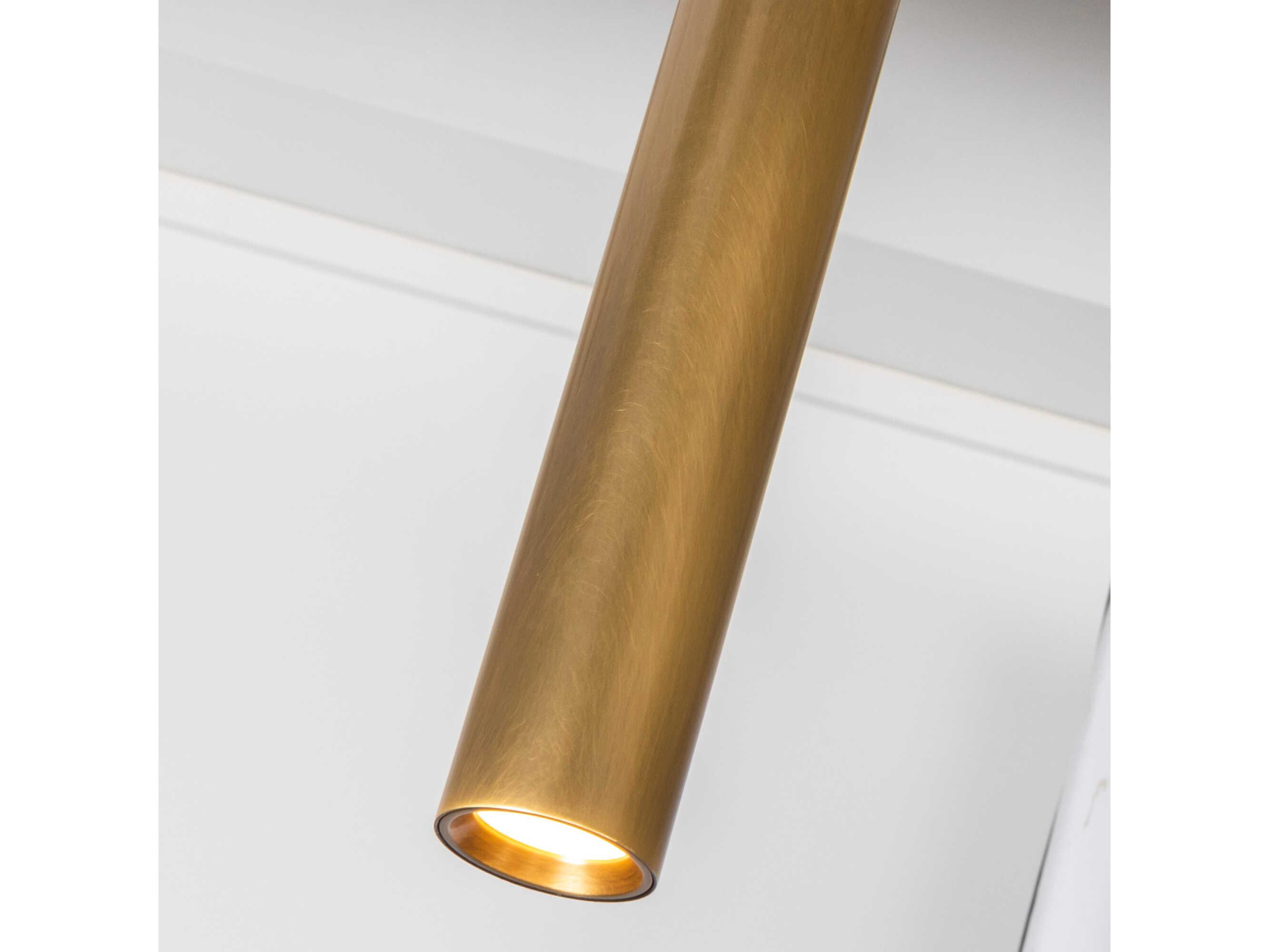 Kuzco Lighting Mason Vintage Brass Linear Island Pendant