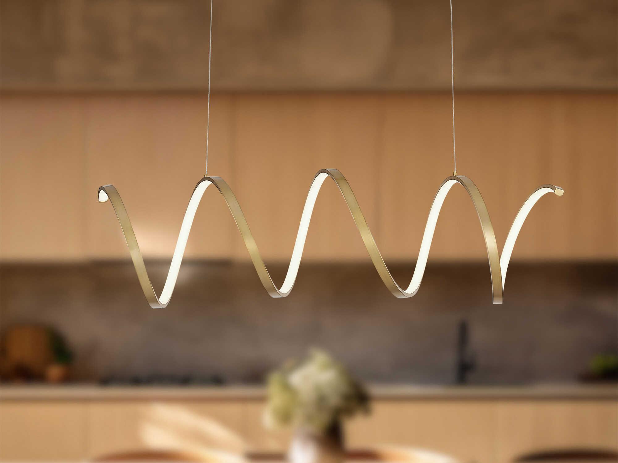 Kuzco Lighting Synergy Antique Brass Island Pendant