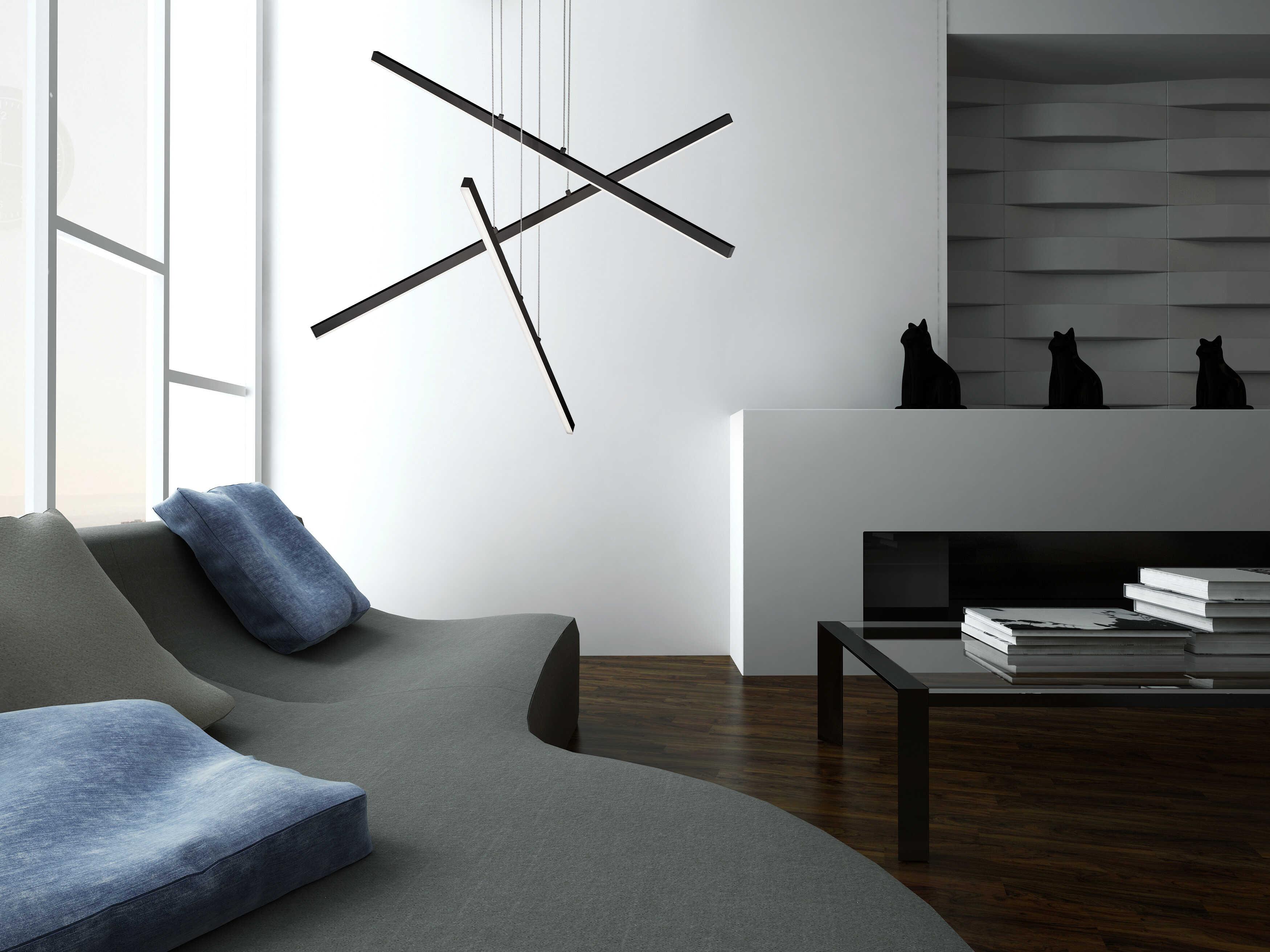Kuzco Lighting Vega Black Linear Pendant