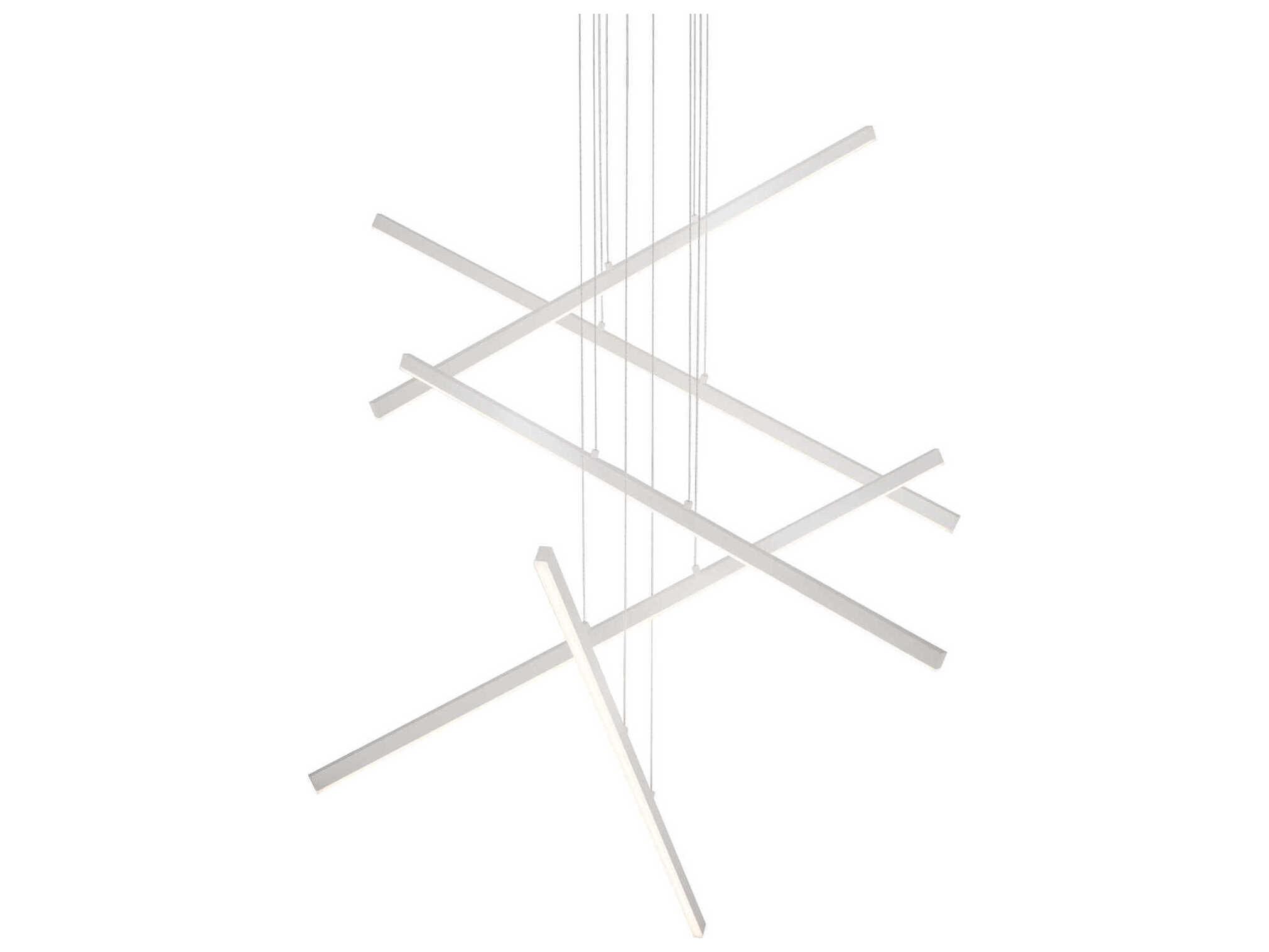 Kuzco Lighting Vega Brushed Nickel Linear Pendant