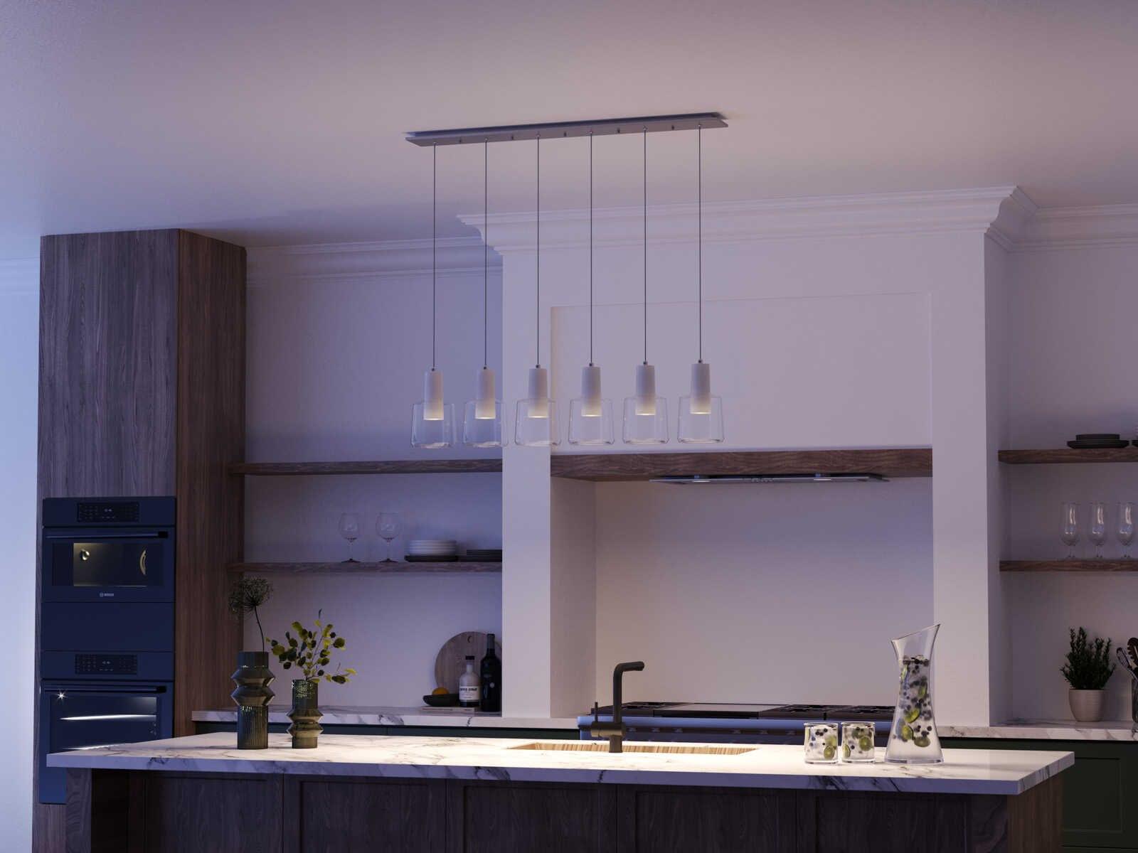 Kuzco Lighting Samson 6-Light White Island Pendant