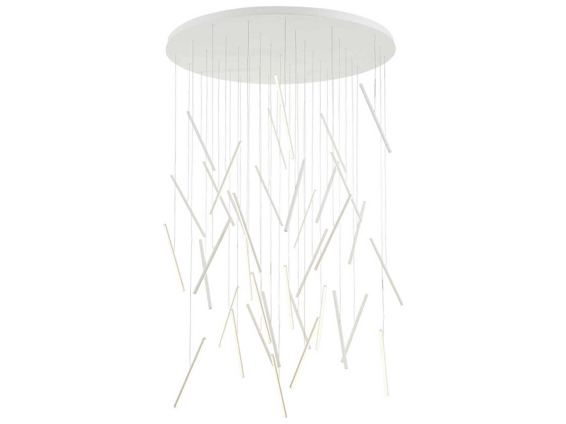 Kuzco Lighting Chute White Linear Pendant
