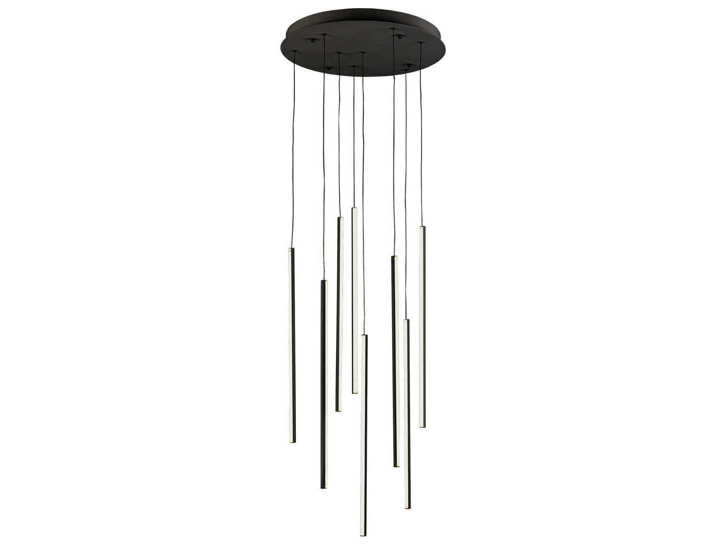 Kuzco Lighting Chute Black Linear Pendant
