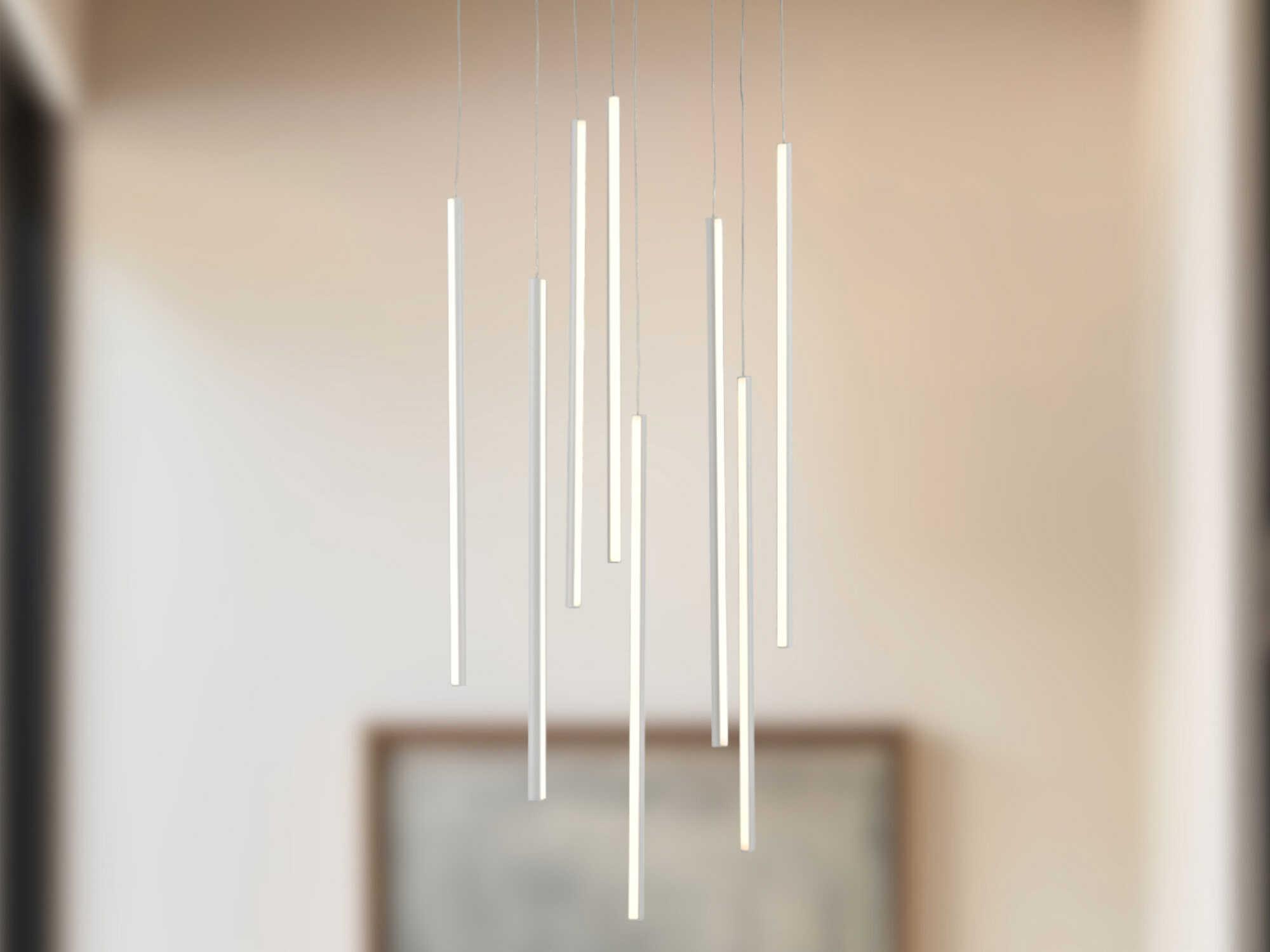 Kuzco Lighting Chute White Linear Pendant