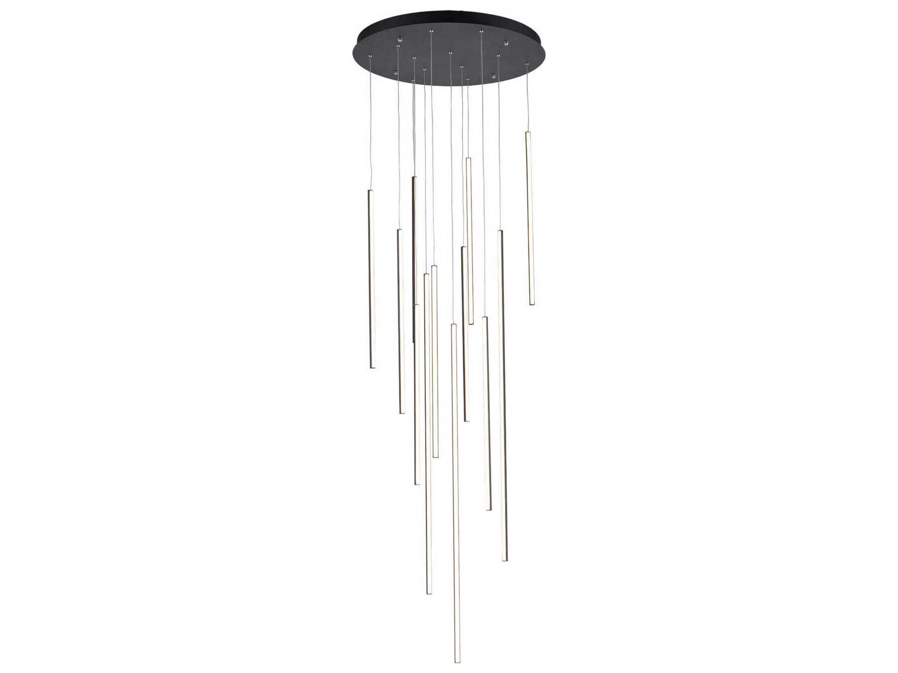 Kuzco Lighting Chute Black Linear Pendant
