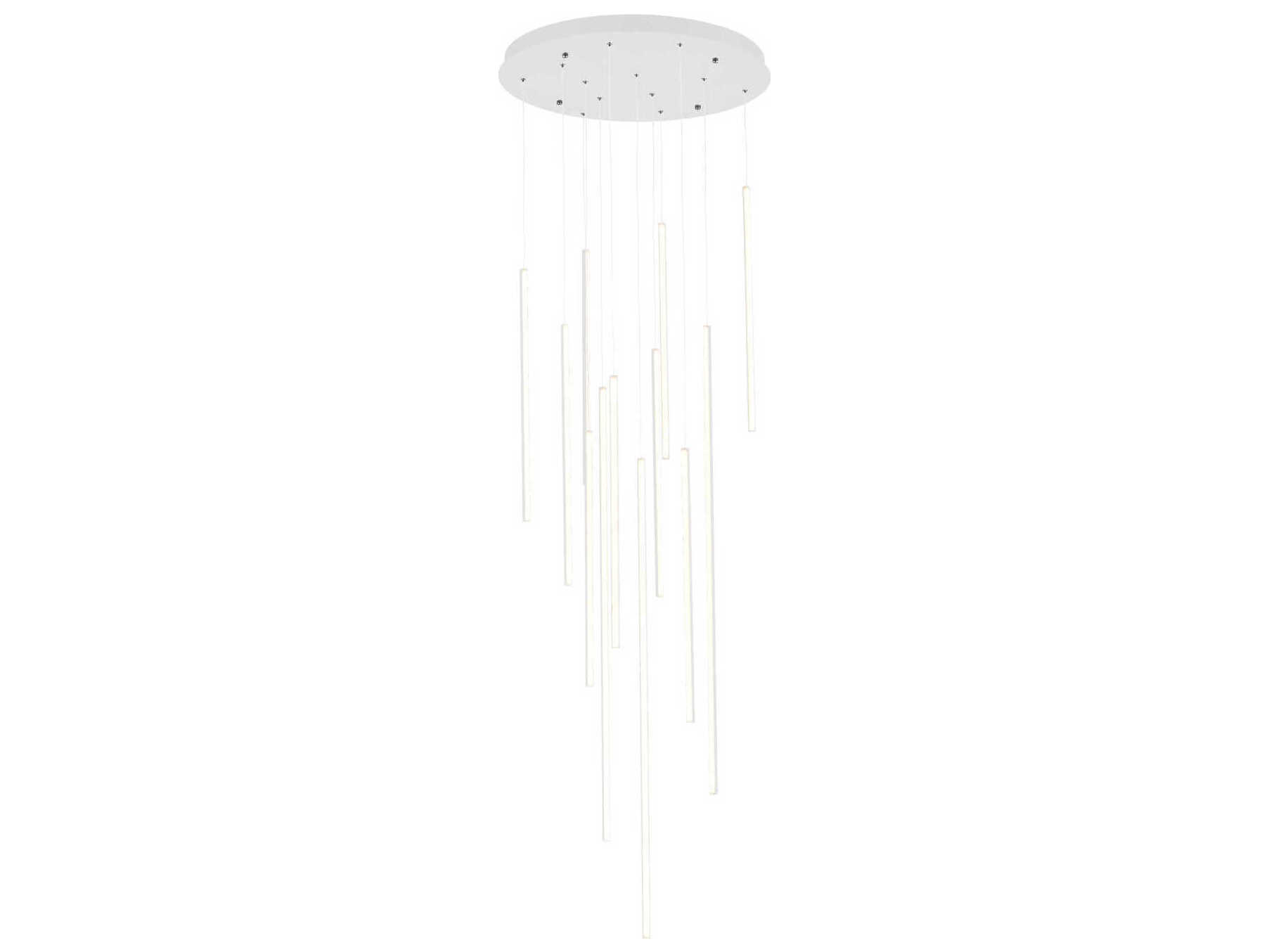 Kuzco Lighting Chute White Linear Pendant