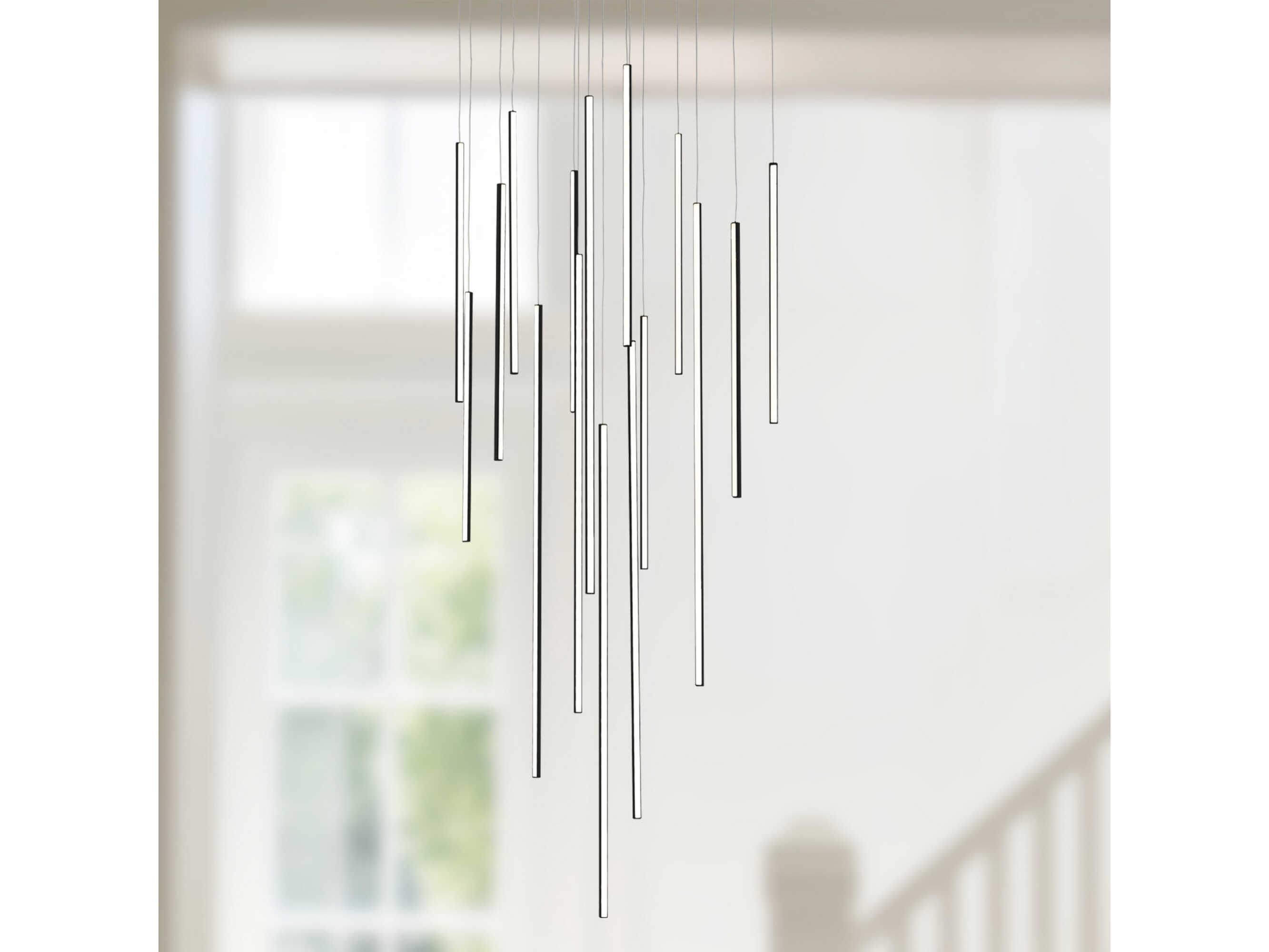 Kuzco Lighting Chute Black Linear Pendant