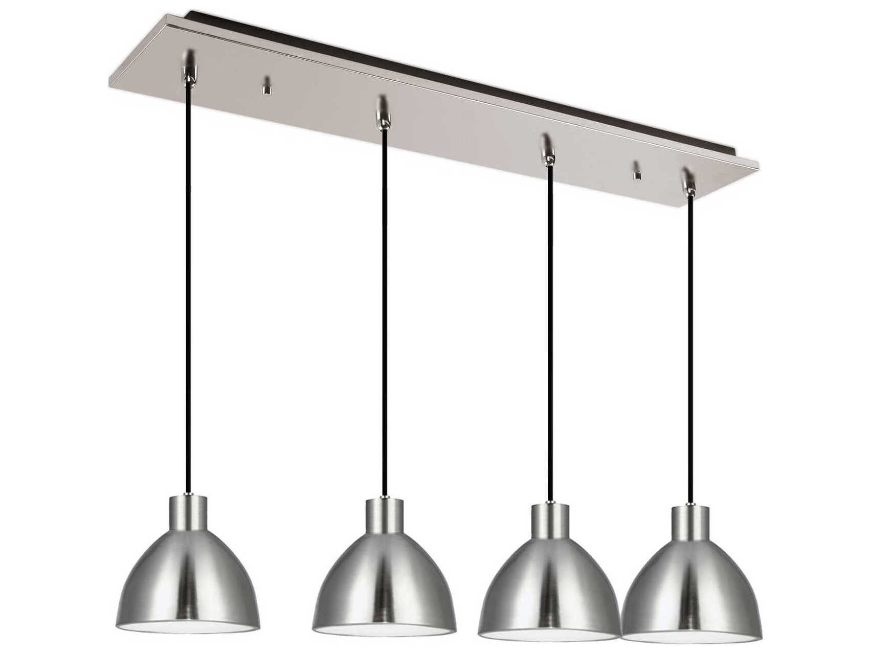 Kuzco Lighting Chroma 4-Light Brushed Nickel Dome Island Pendant