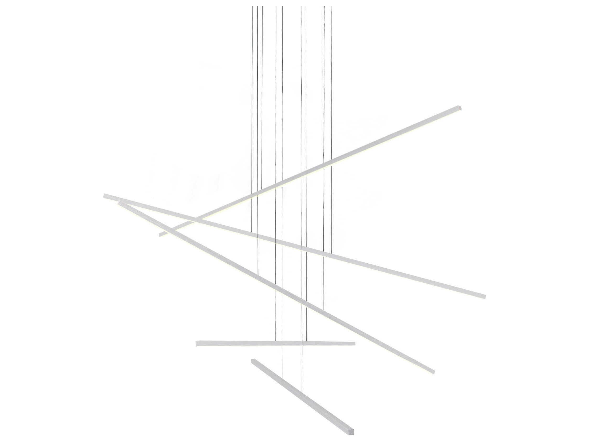 Kuzco Lighting Vega Minor Brushed Nickel Linear Pendant