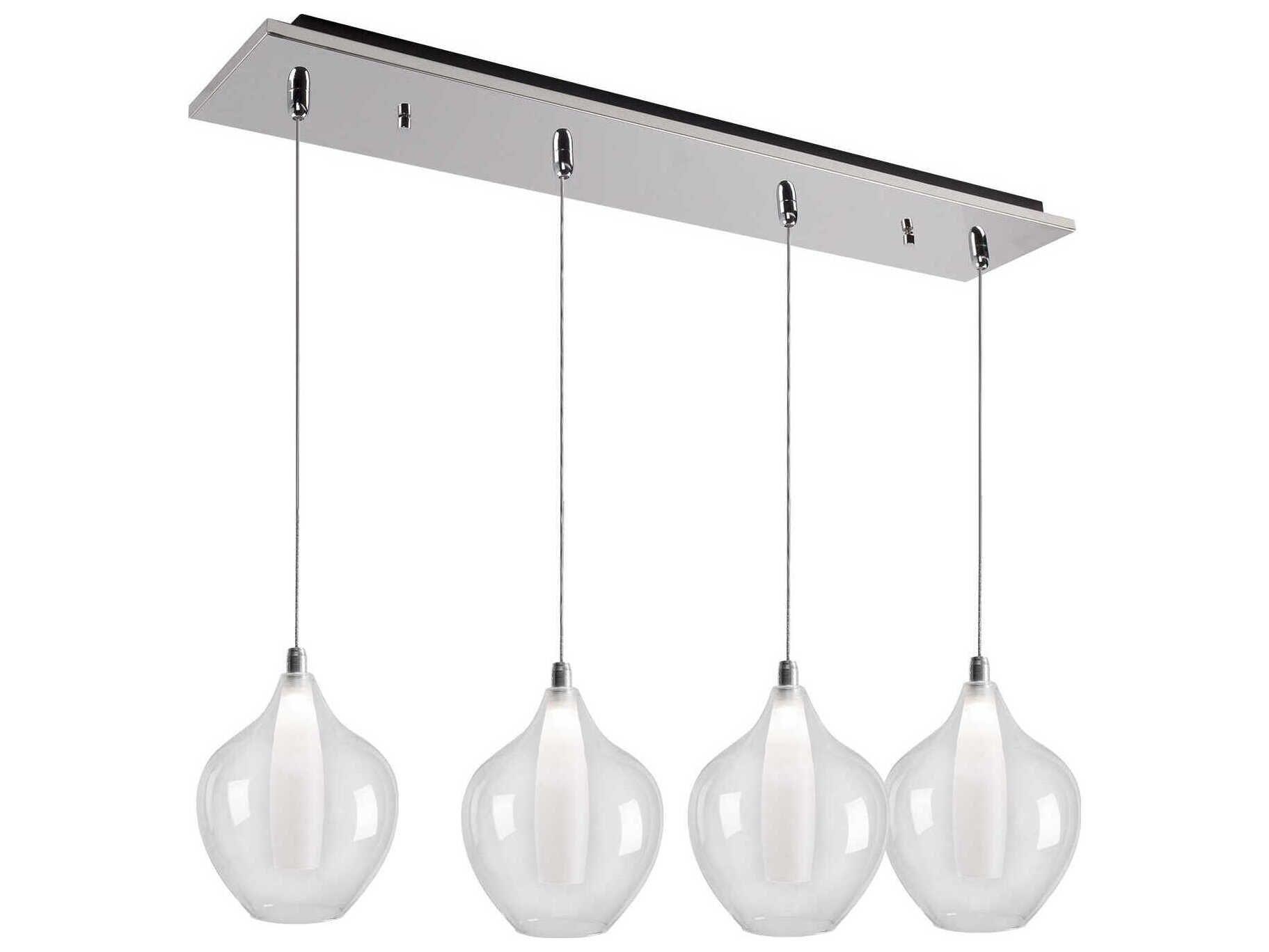 Kuzco Lighting Victoria 4-Light Chrome Island Pendant