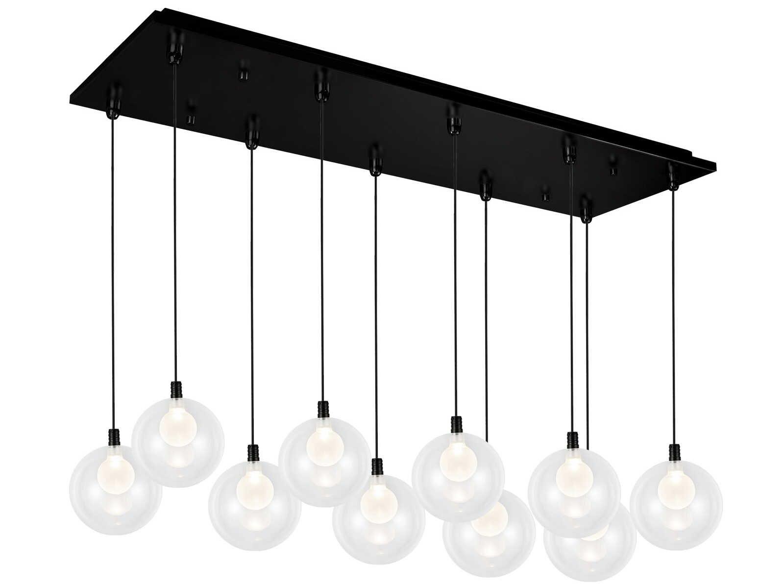 Kuzco Lighting Bolla 10-Light Black Globe Island Pendant