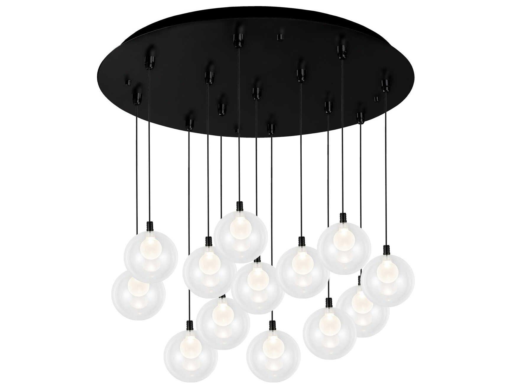 Kuzco Lighting Bolla 13-Light Black Globe Pendant