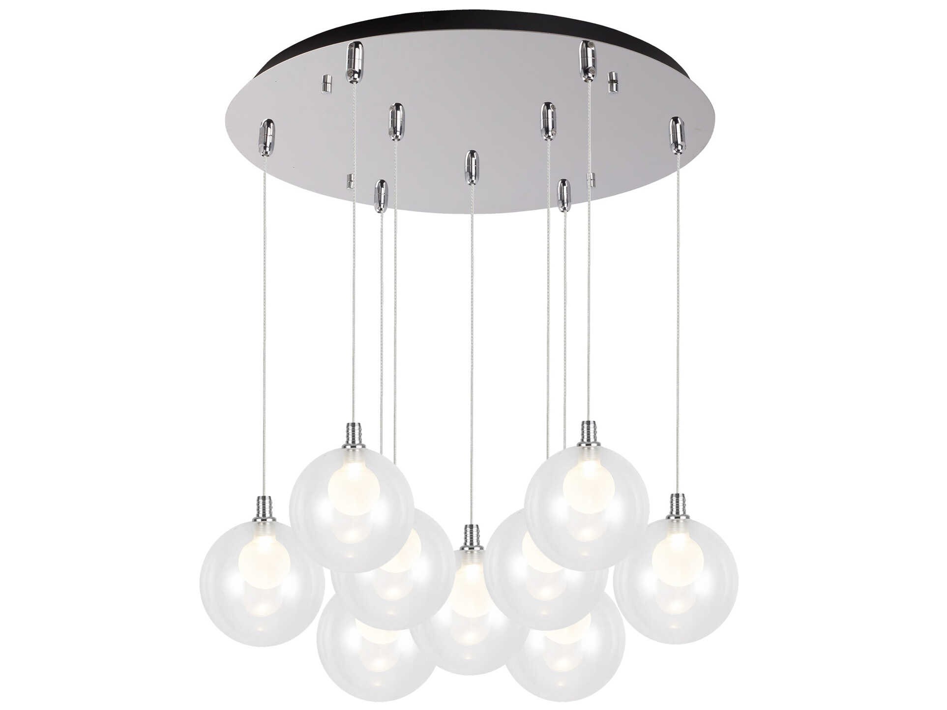 Kuzco Lighting Bolla 9-Light Chrome Globe Pendant