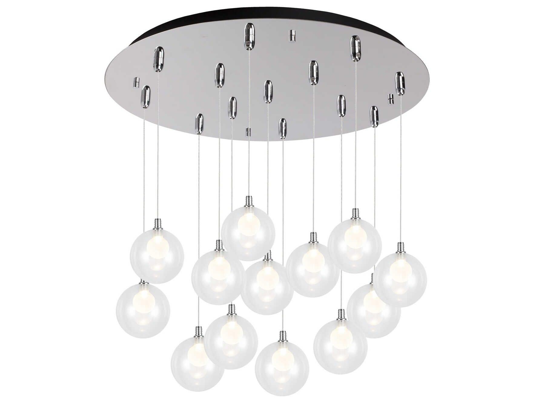 Kuzco Lighting Bolla 13-Light Chrome Globe Pendant