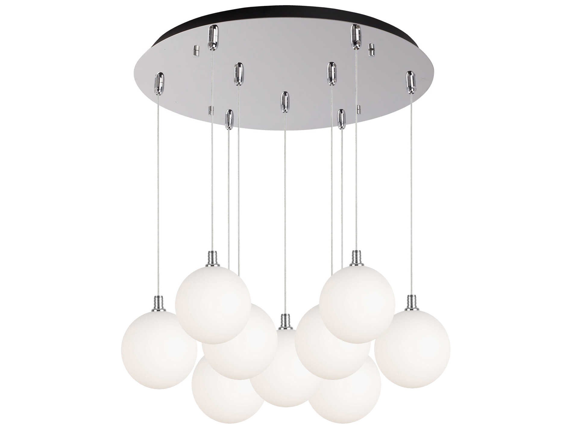 Kuzco Lighting Bolla 9-Light Chrome Globe Pendant