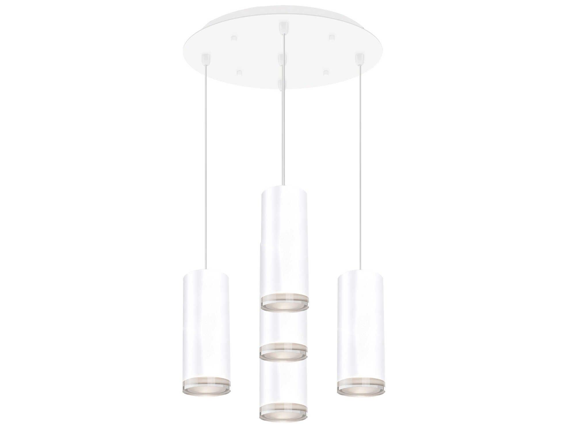 Kuzco Lighting Cameo 5-Light White Cylinder Pendant