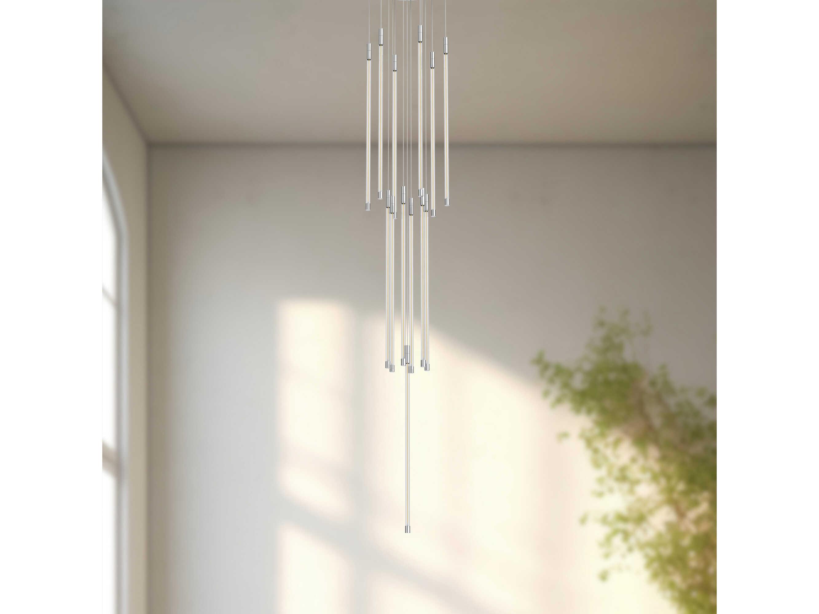 Kuzco Lighting Motif Chrome Linear Pendant