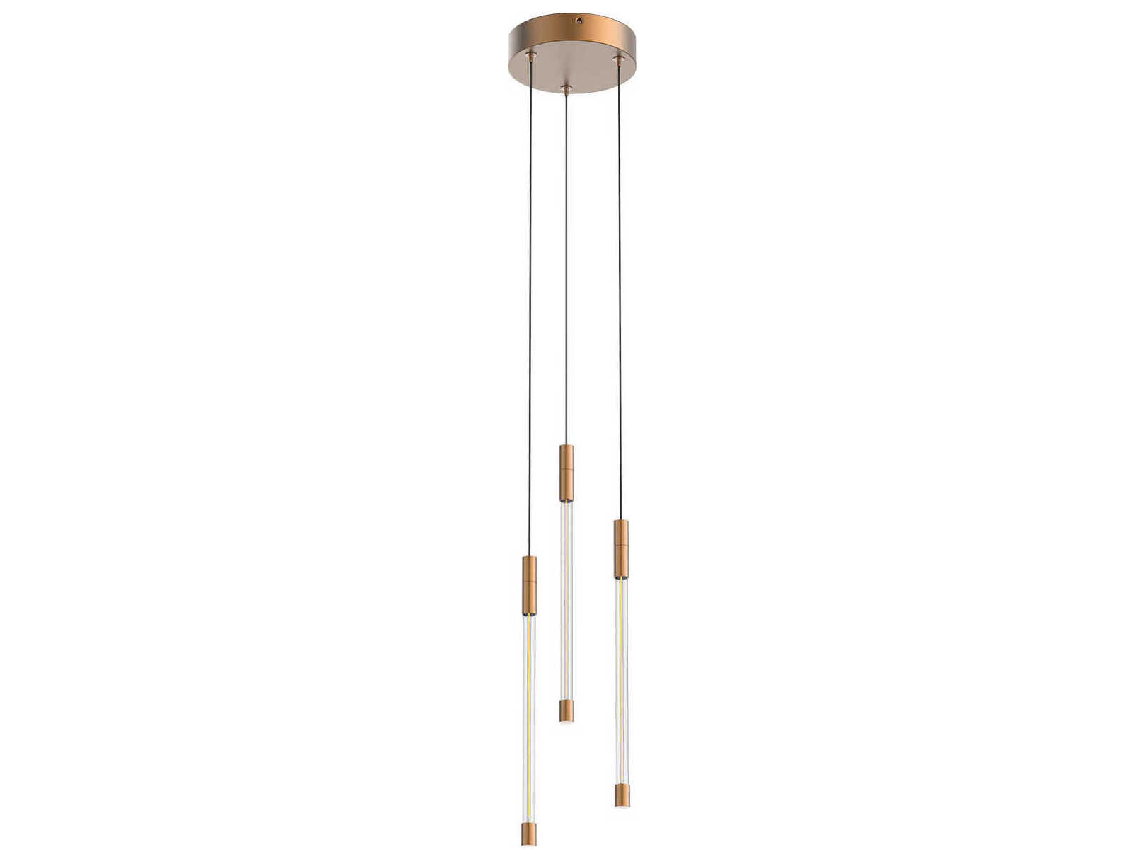 Kuzco Lighting Motif Brushed Gold Linear Mini Pendant
