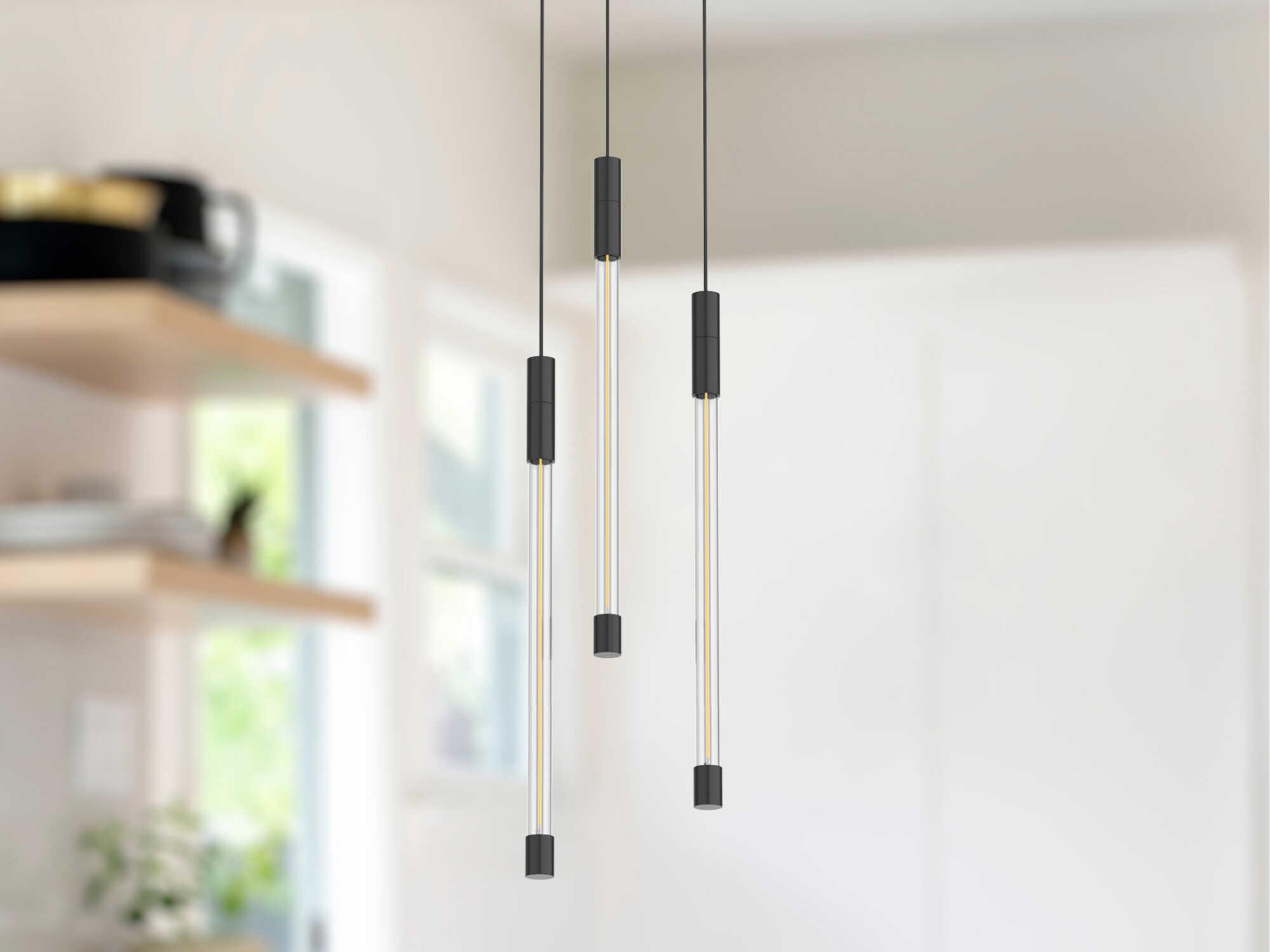 Kuzco Lighting Motif Black Linear Mini Pendant