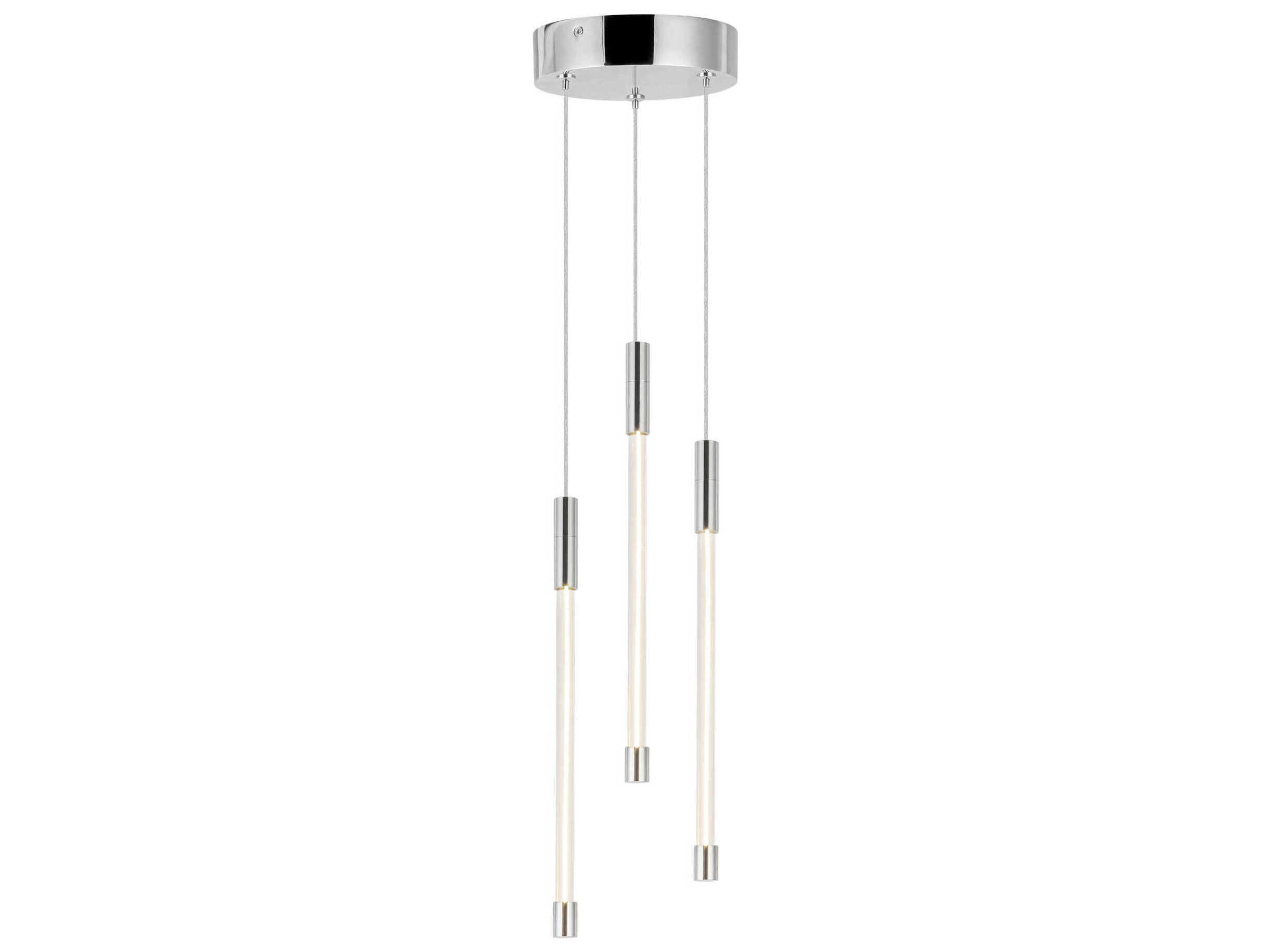 Kuzco Lighting Motif Chrome Linear Mini Pendant