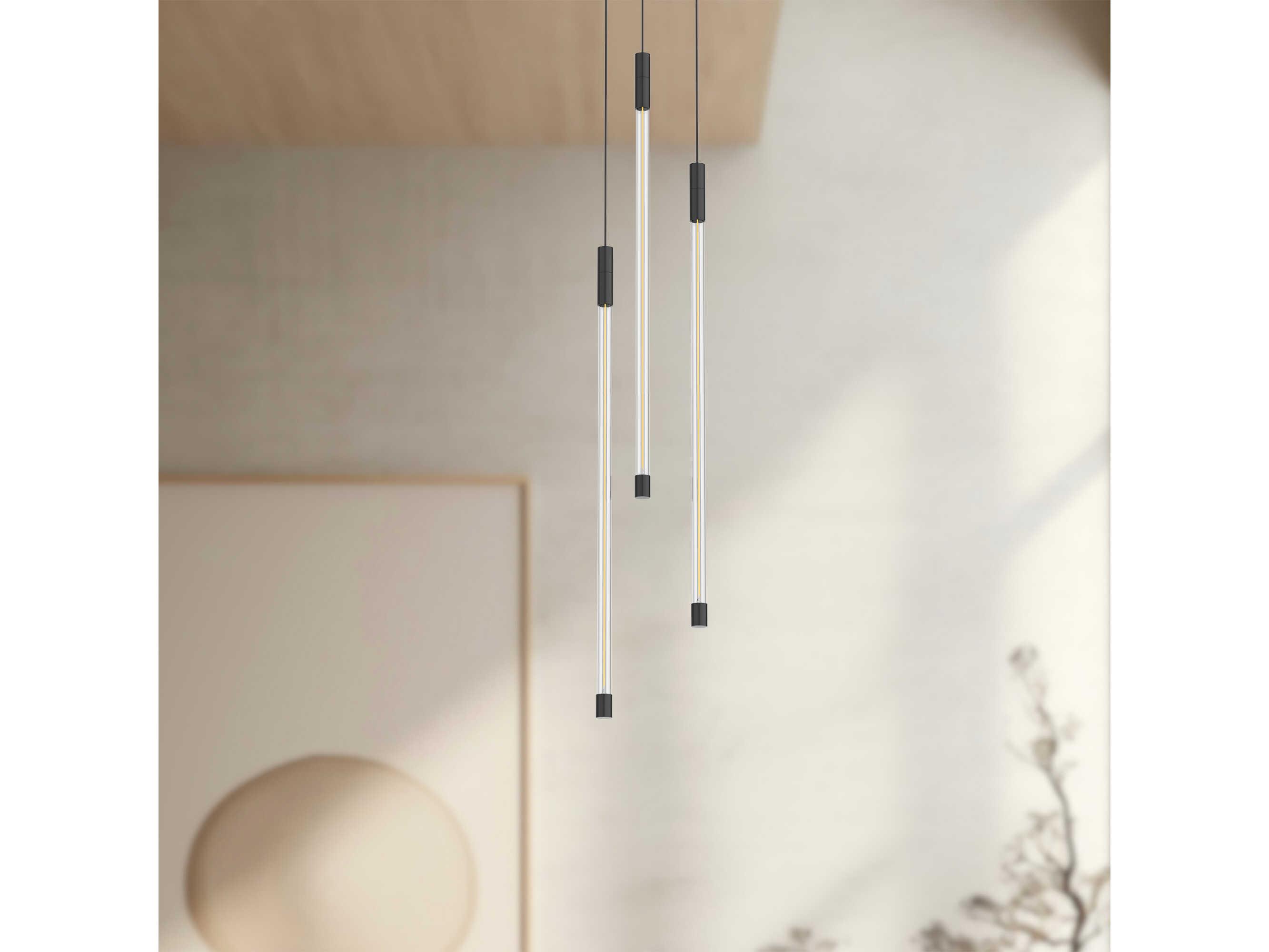 Kuzco Lighting Motif Black Linear Mini Pendant
