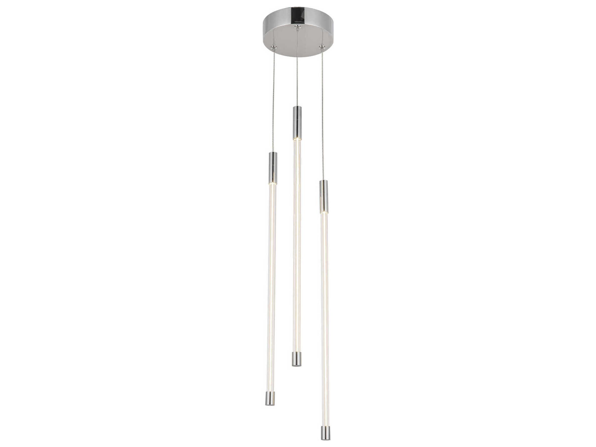 Kuzco Lighting Motif Chrome Linear Mini Pendant