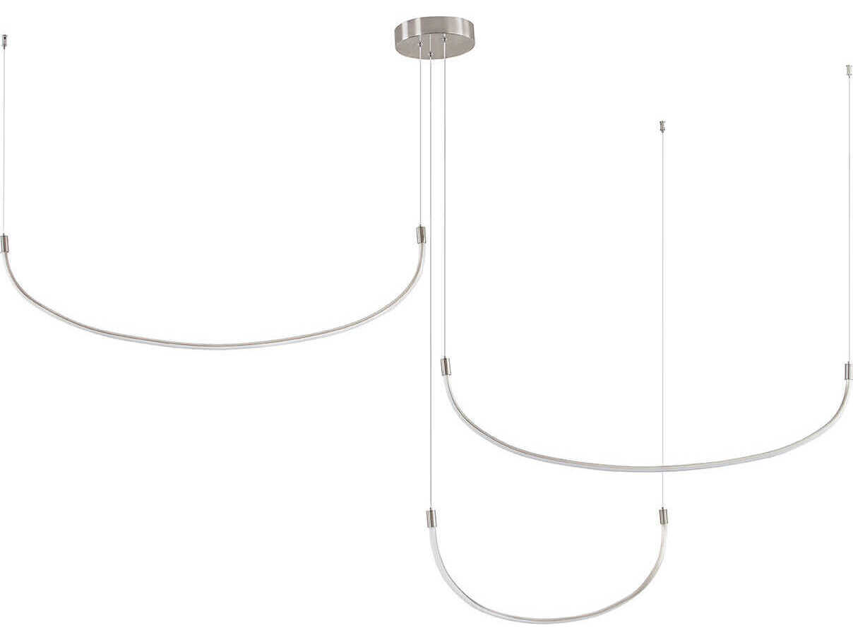 Kuzco Lighting Talis Brushed Nickel Linear Pendant