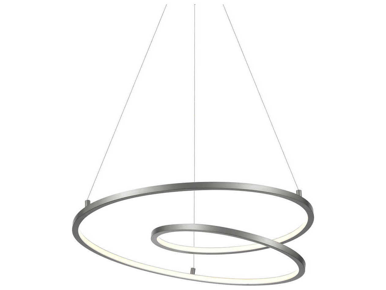 Kuzco Lighting Twist Antique Silver Pendant